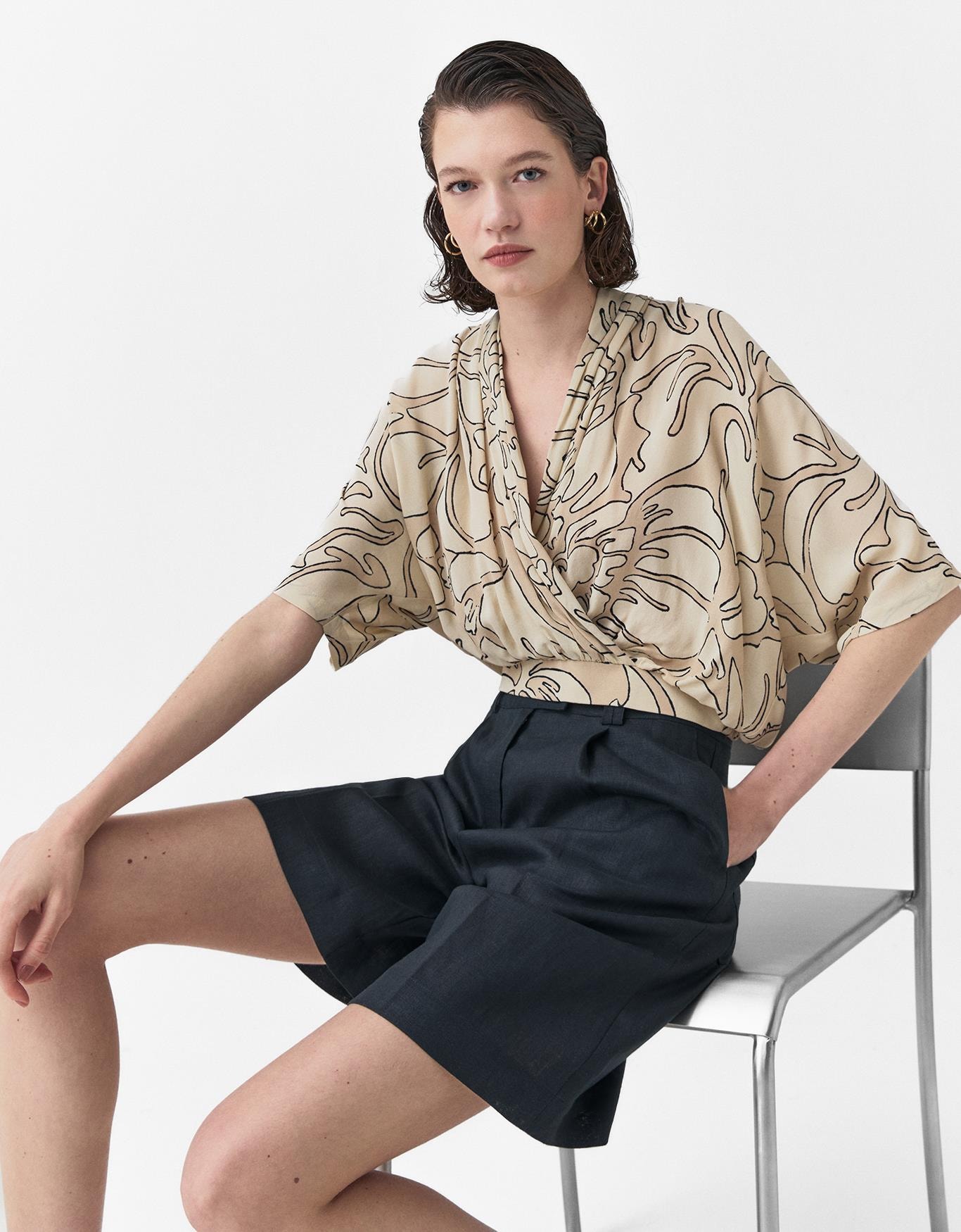 Blusa Manga Curta La Bella Flor