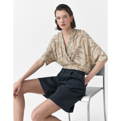Blusa Manga Curta La Bella Flor