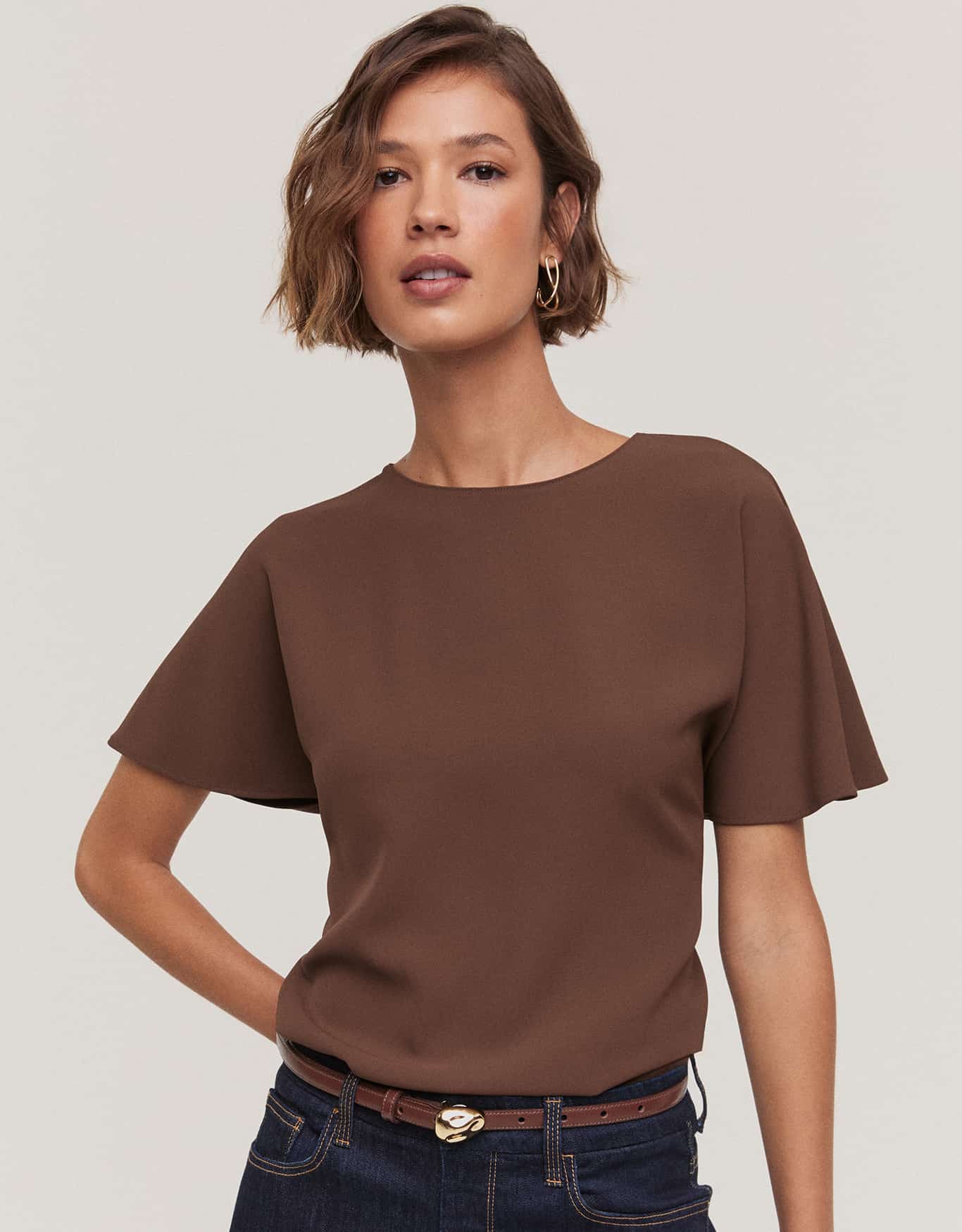 Blusa Manga Curta Terra