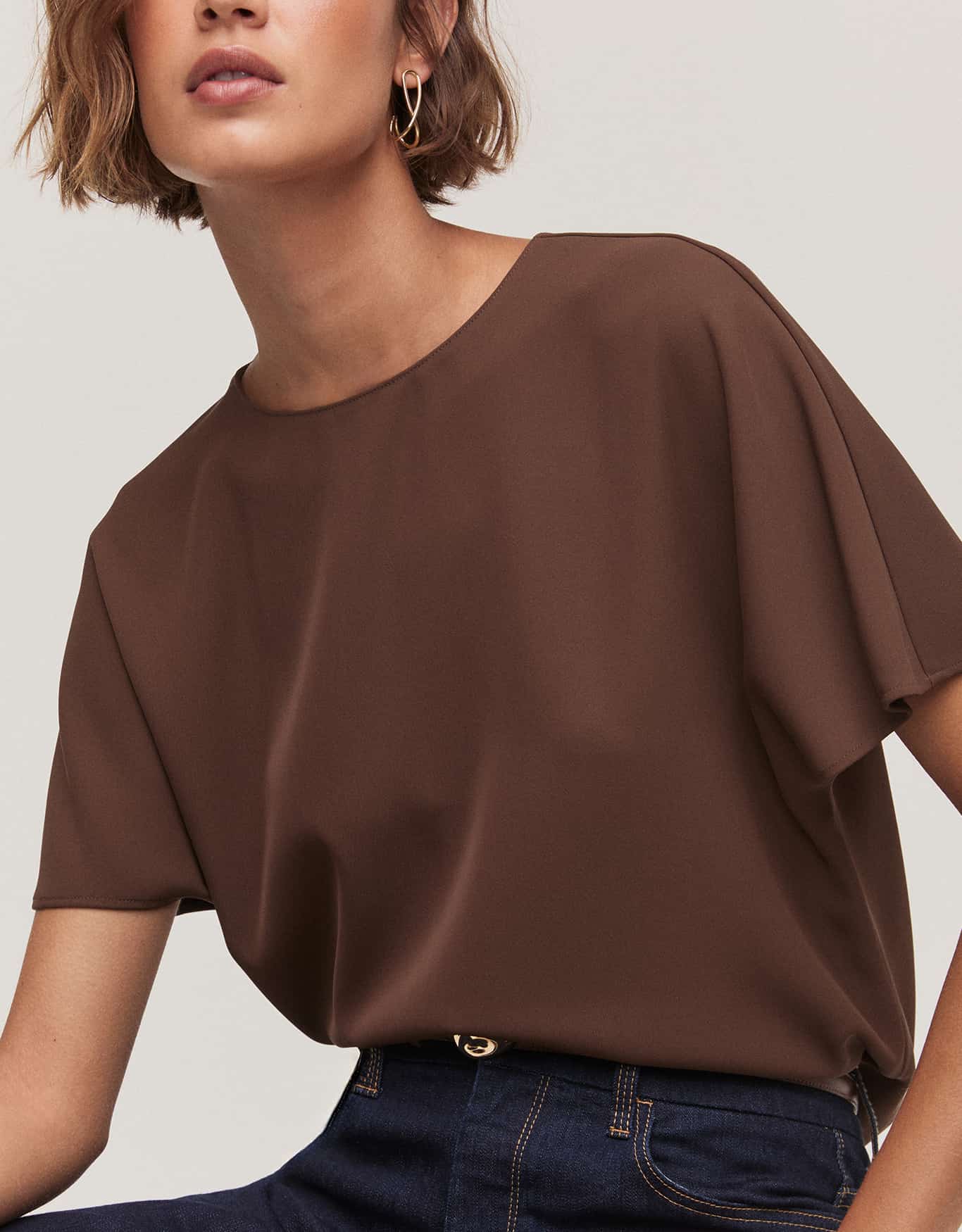 Blusa Manga Curta Terra