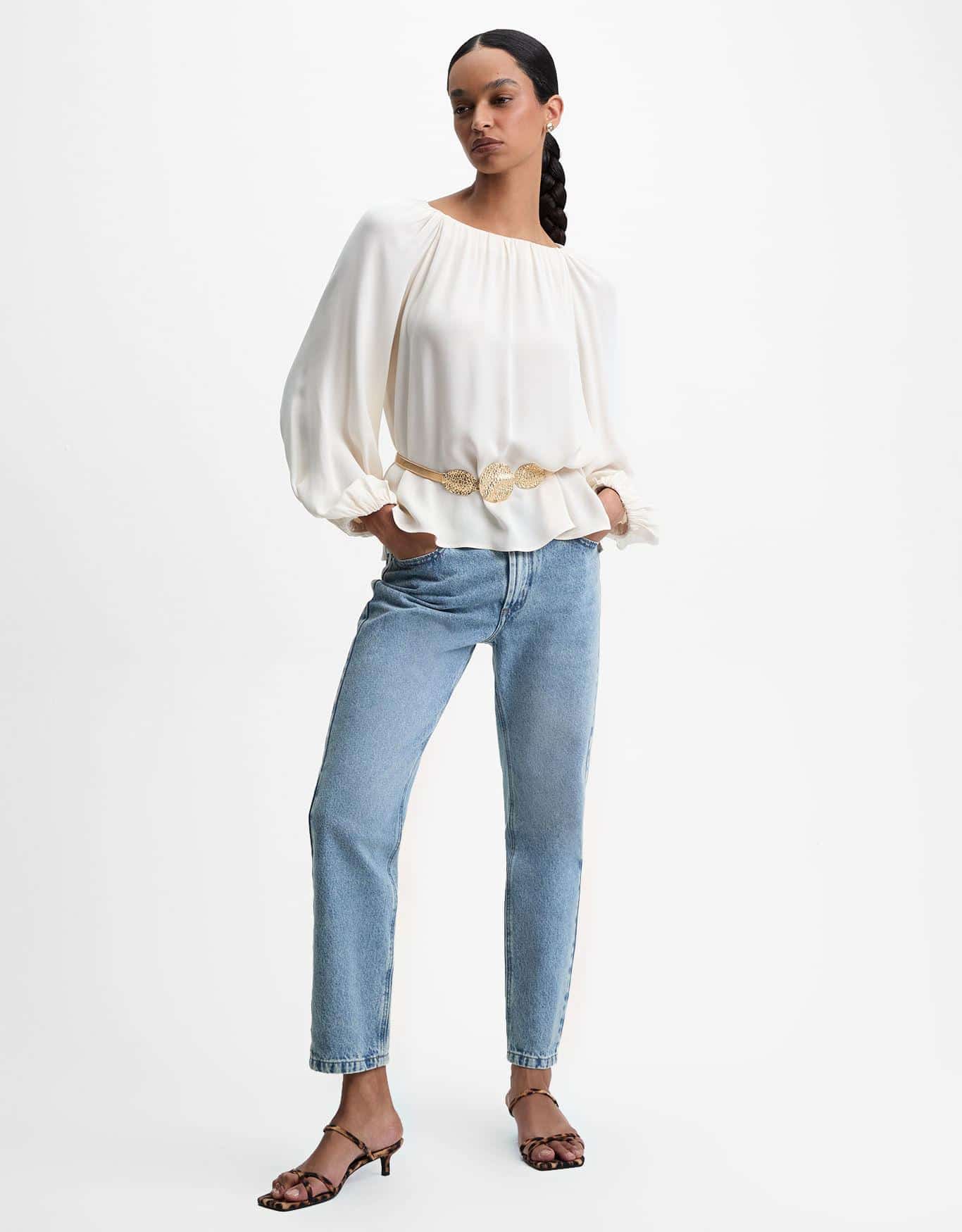 Blusa Manga Longa Franzidos