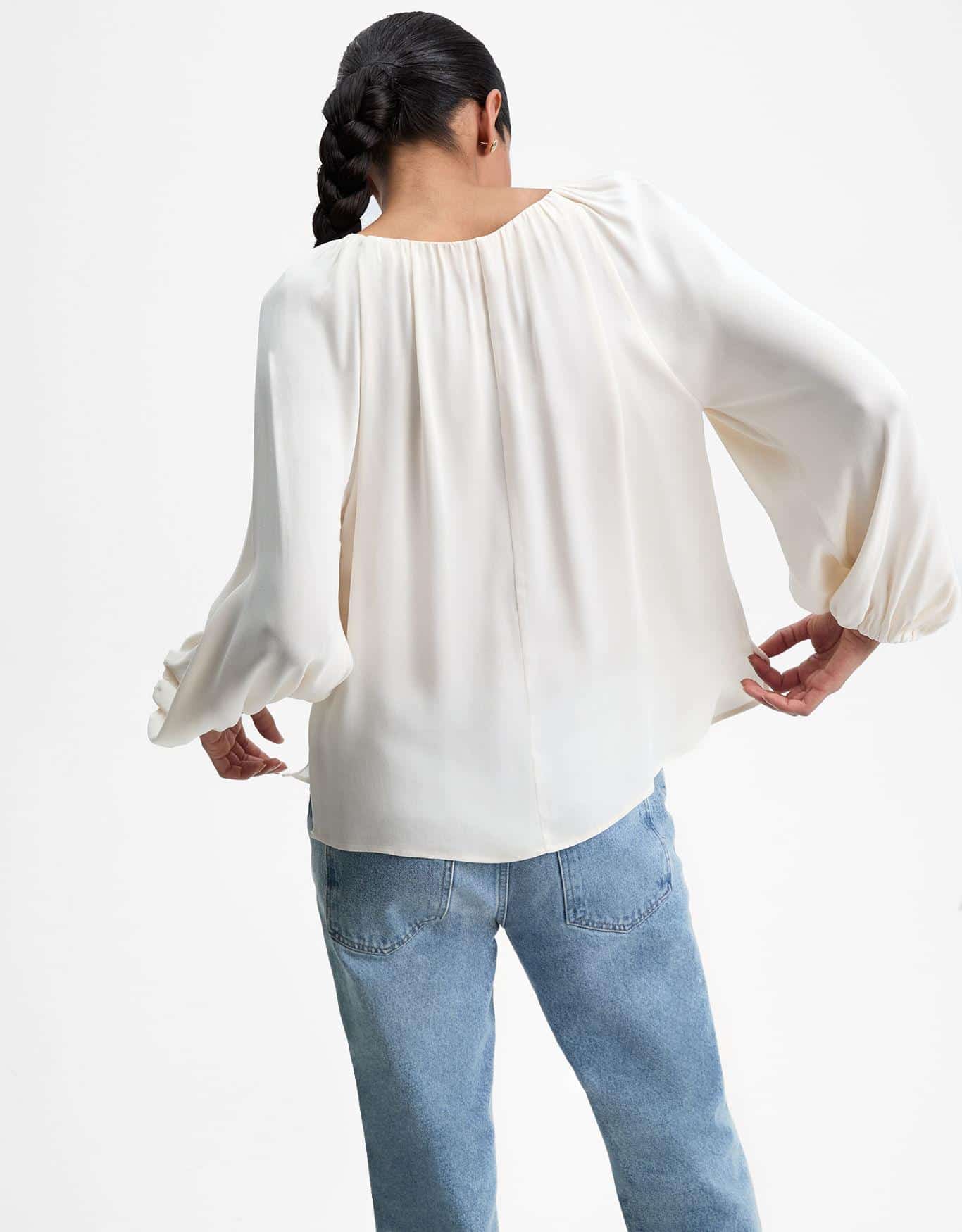 Blusa Manga Longa Franzidos