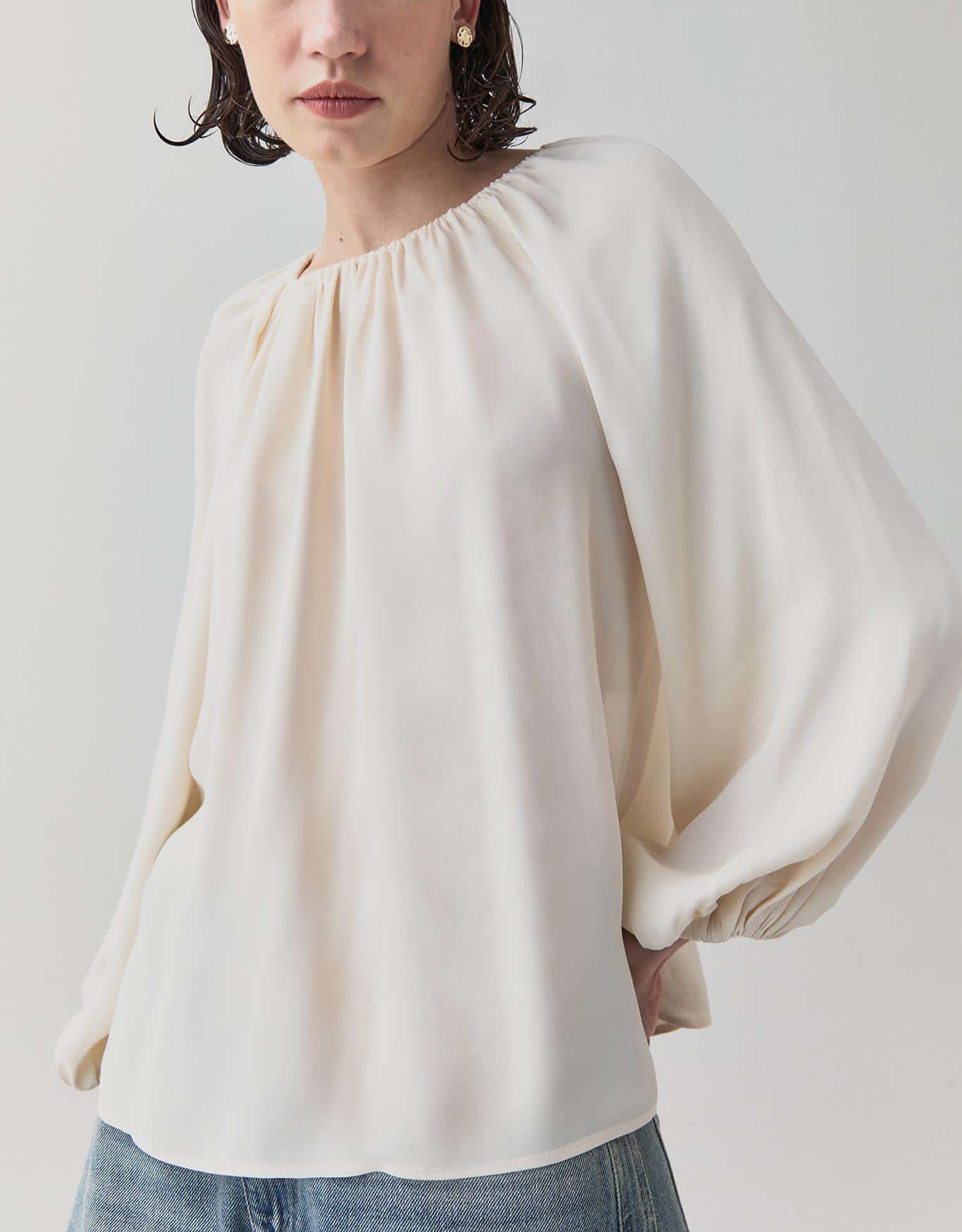 Blusa Manga Longa Franzidos