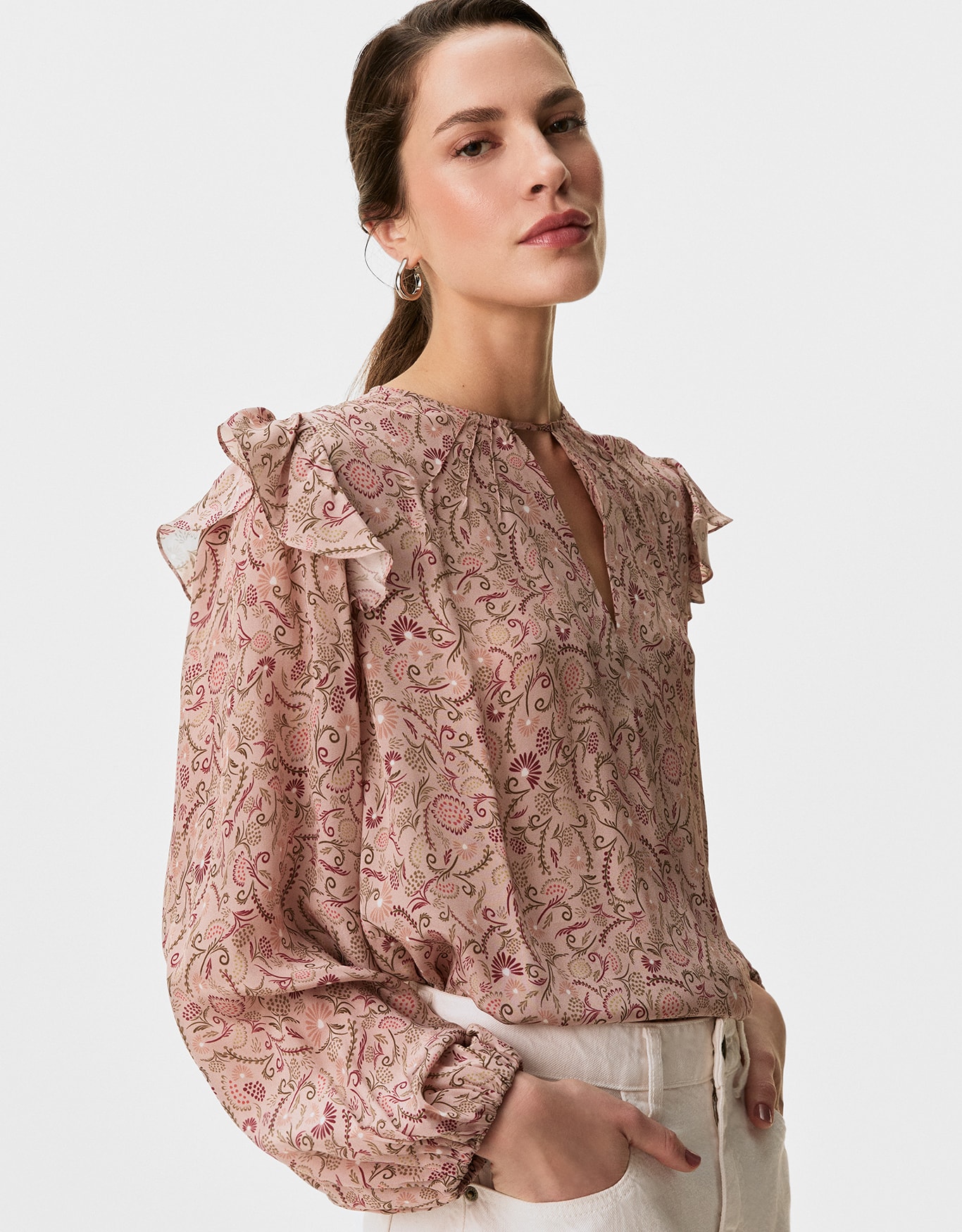 Blusa Manga Longa Jardim Delicado