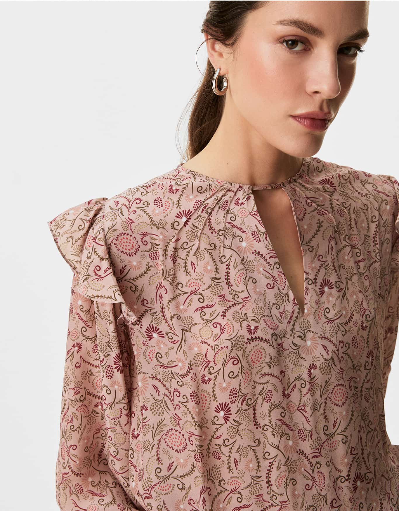 Blusa Manga Longa Jardim Delicado