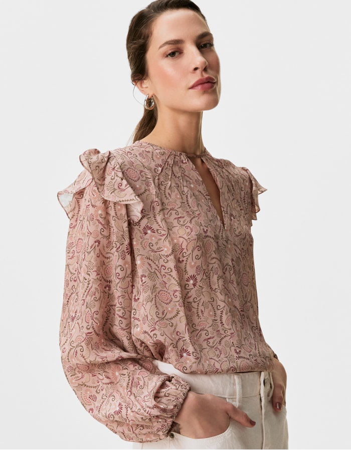 Shoulder — Blusa Manga Longa Jardim Delicado