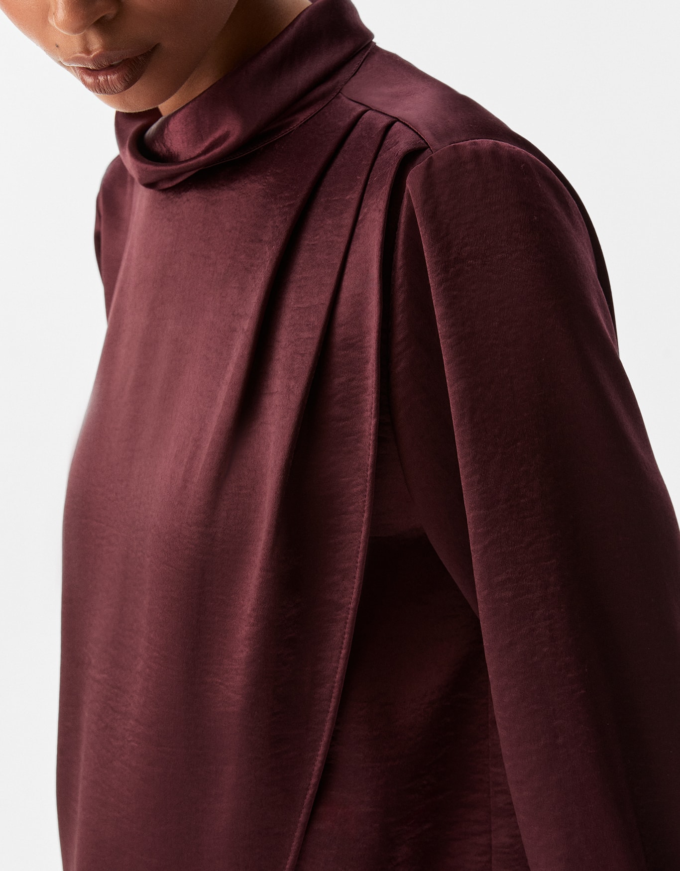 Blusa Manga Longa Pregas