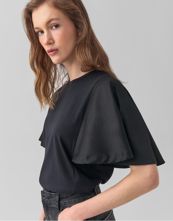 Shoulder — Blusa Manga Tricoline