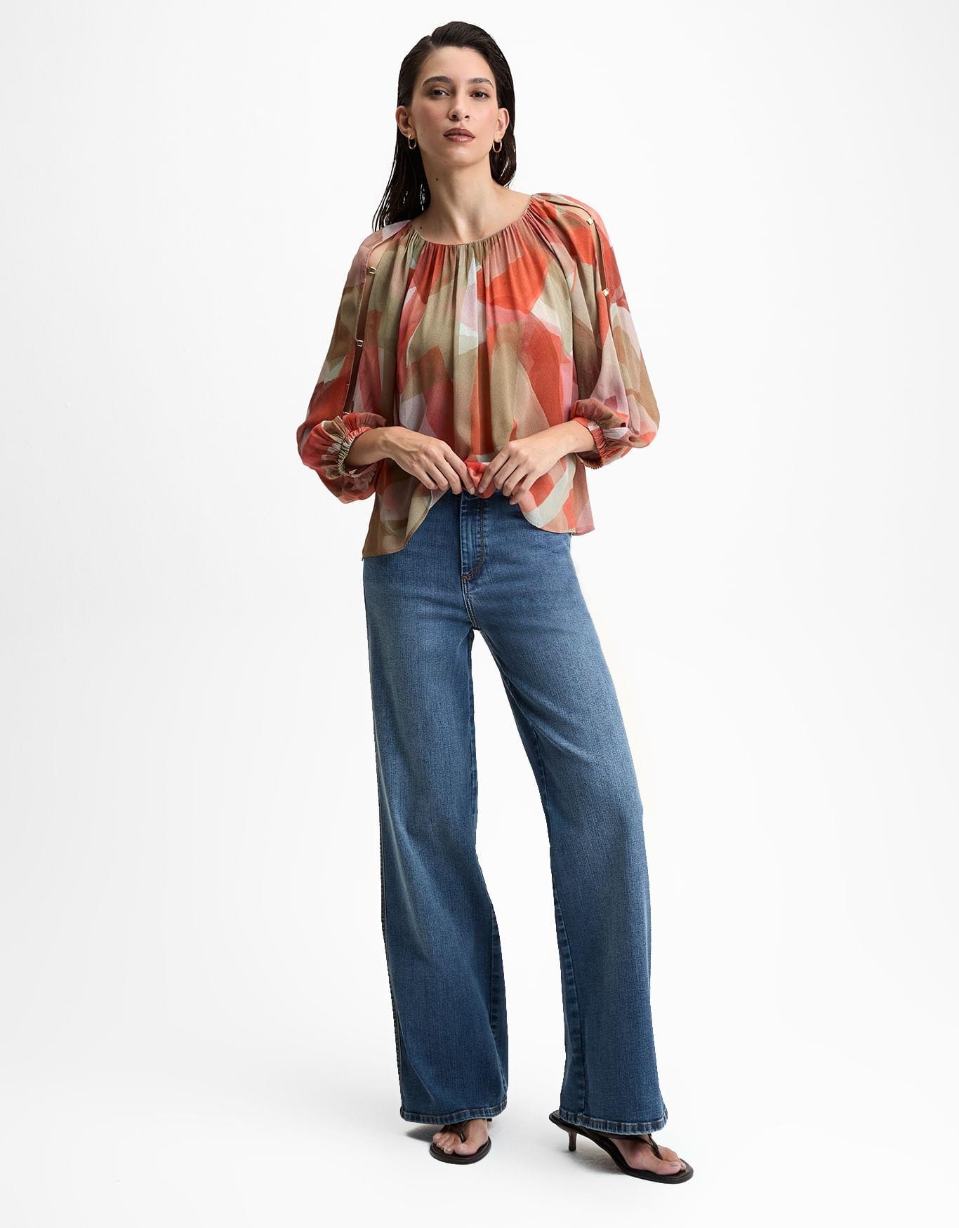 Blusa Pintura Geométrica