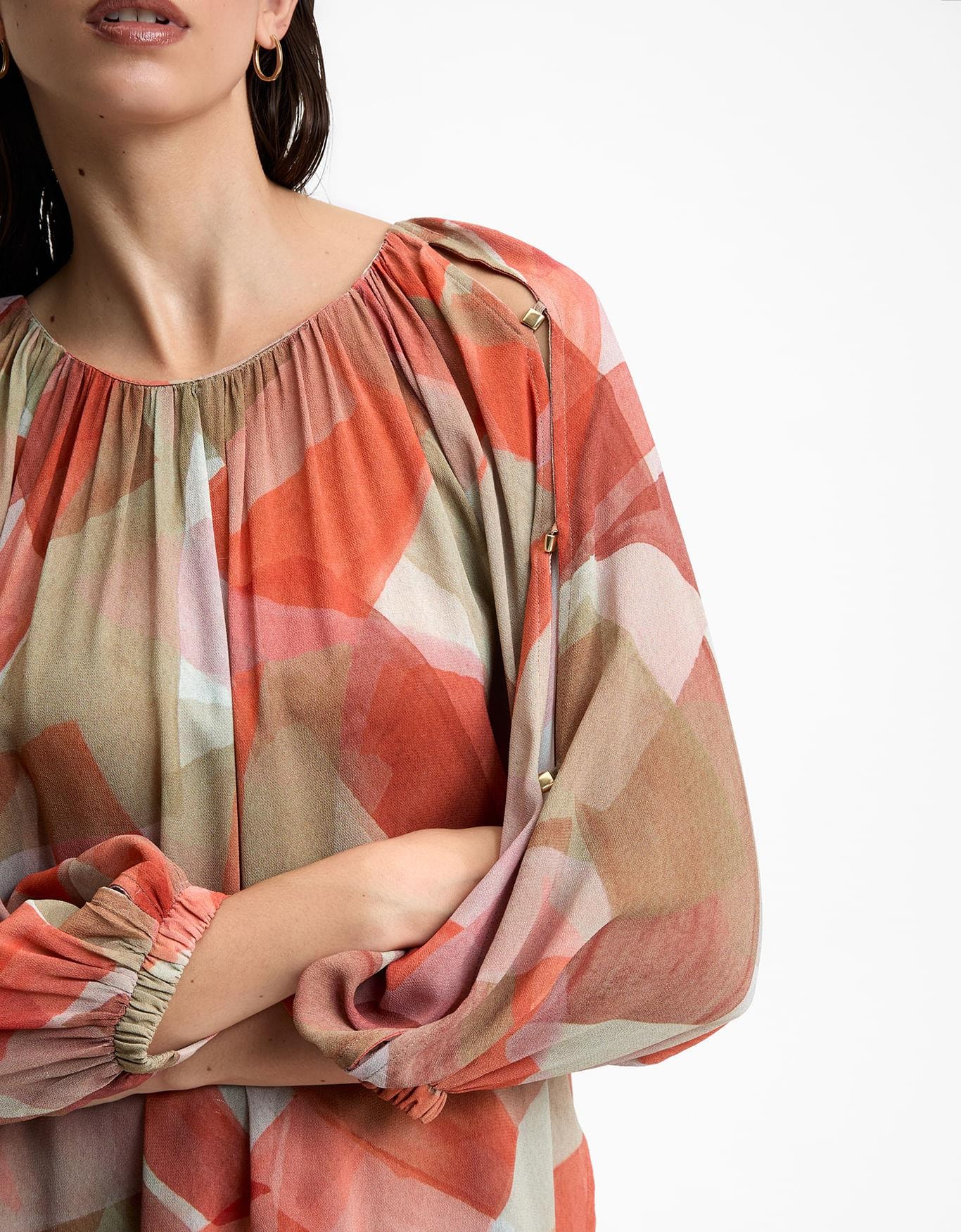 Blusa Pintura Geométrica