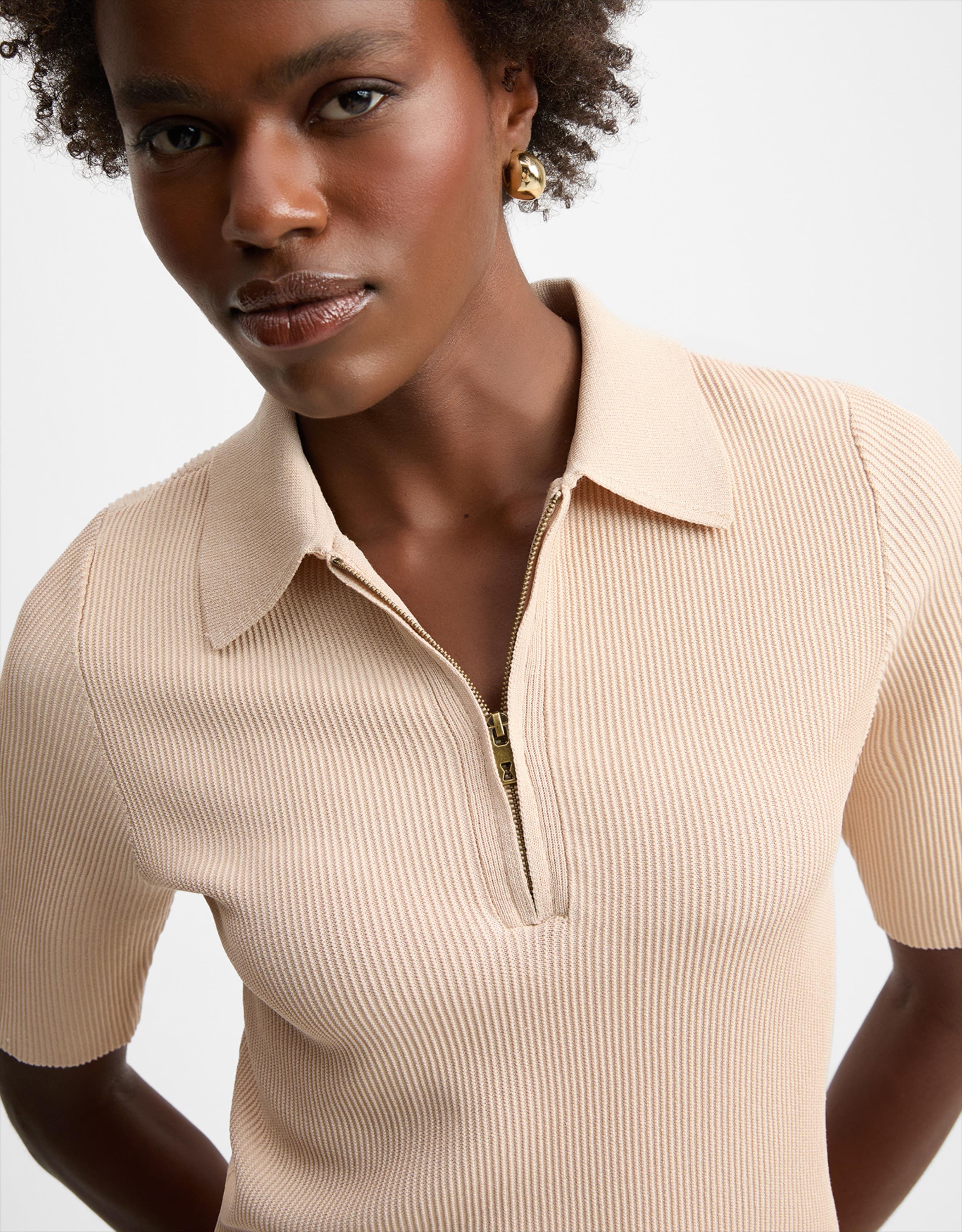 Blusa Polo Areia