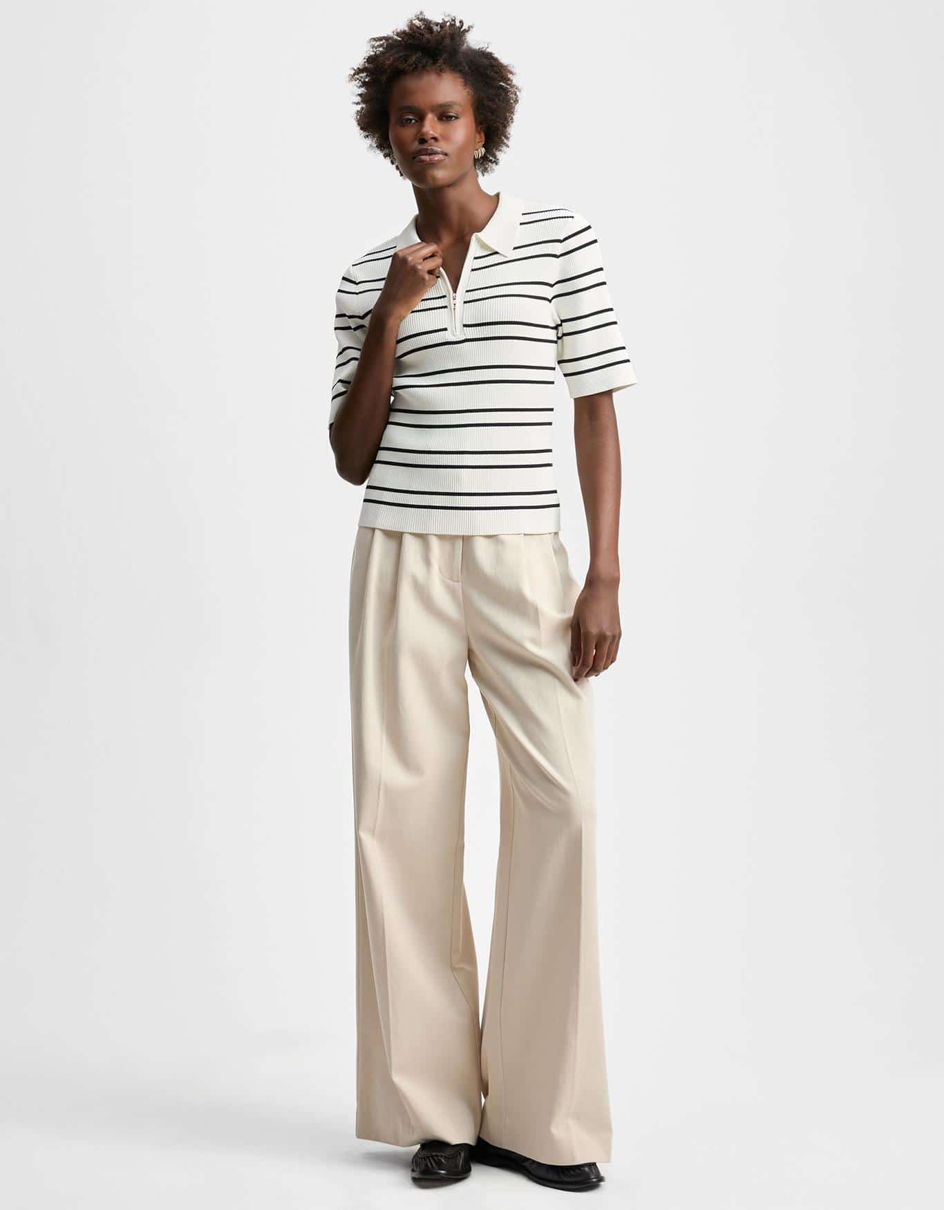 Blusa Polo Listra Dupla