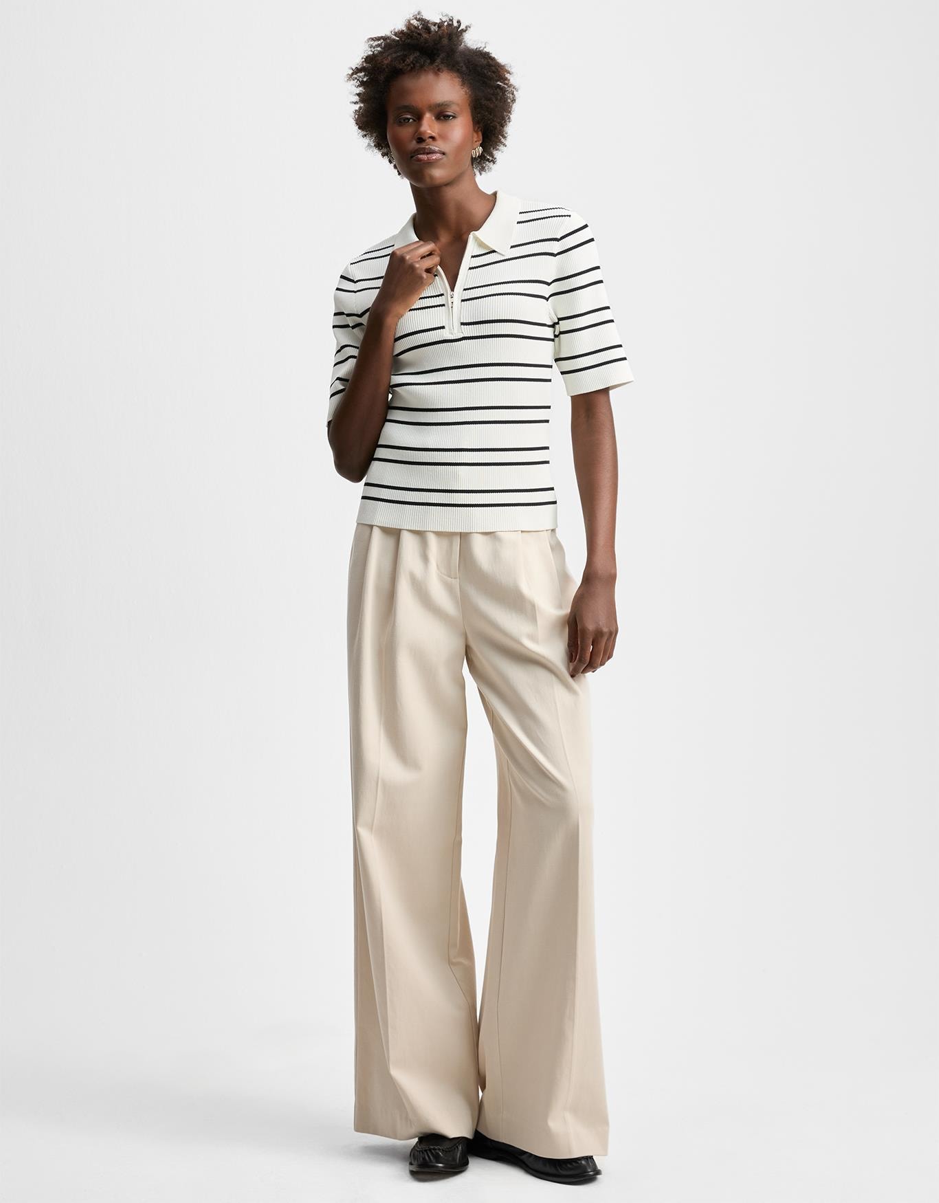 Blusa Polo Listra Dupla