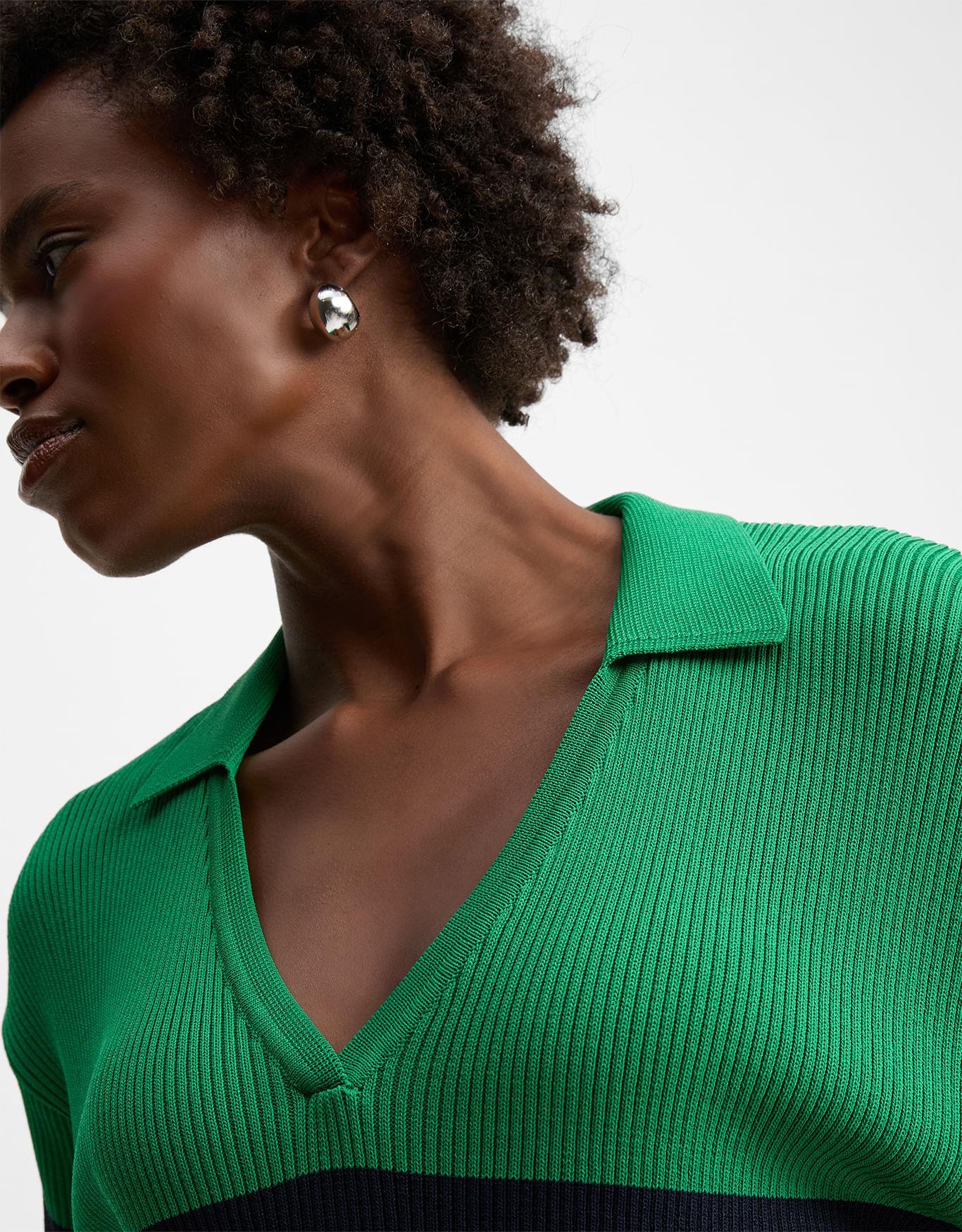Blusa Polo Listrada