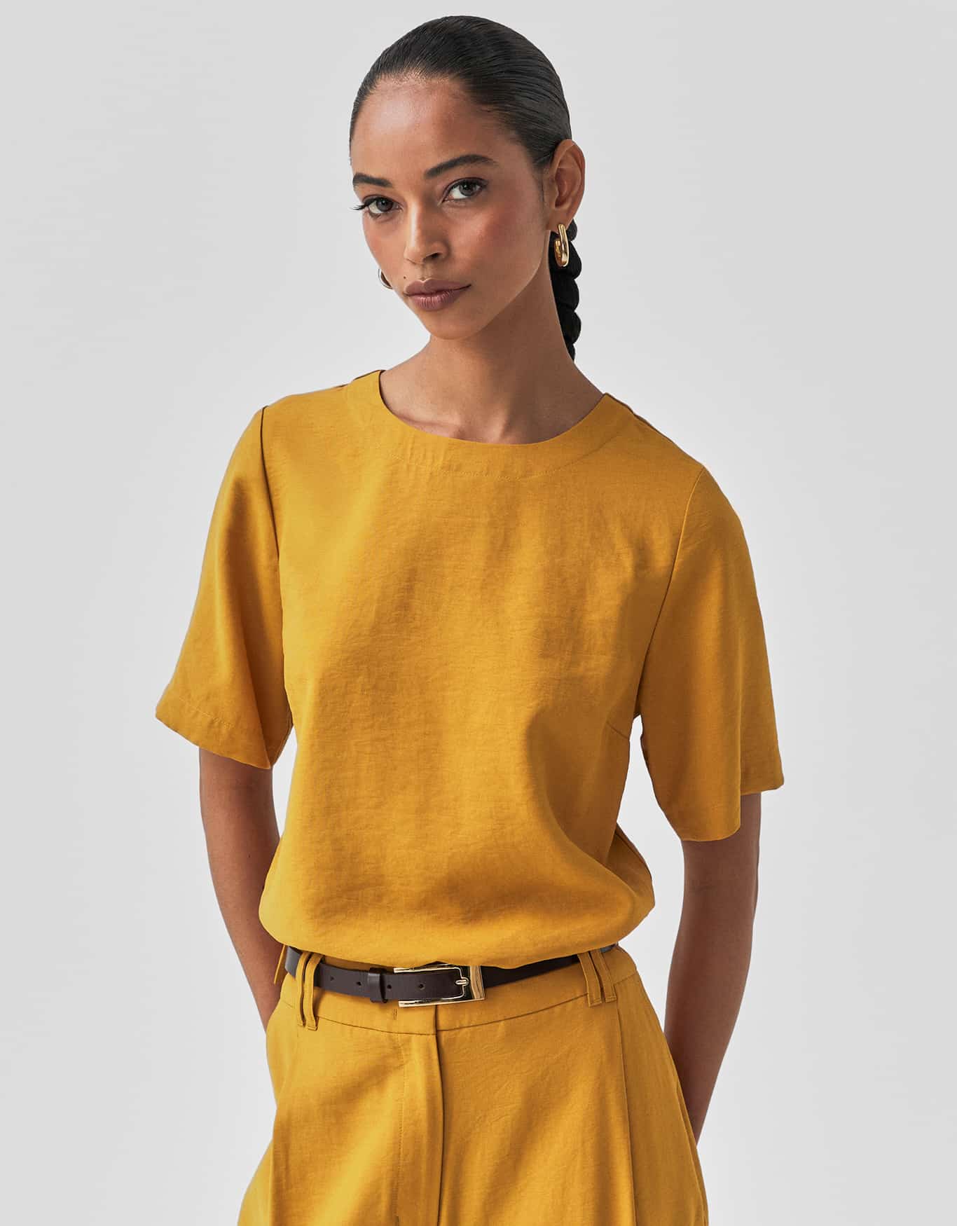 Blusa Reta Manga Curta