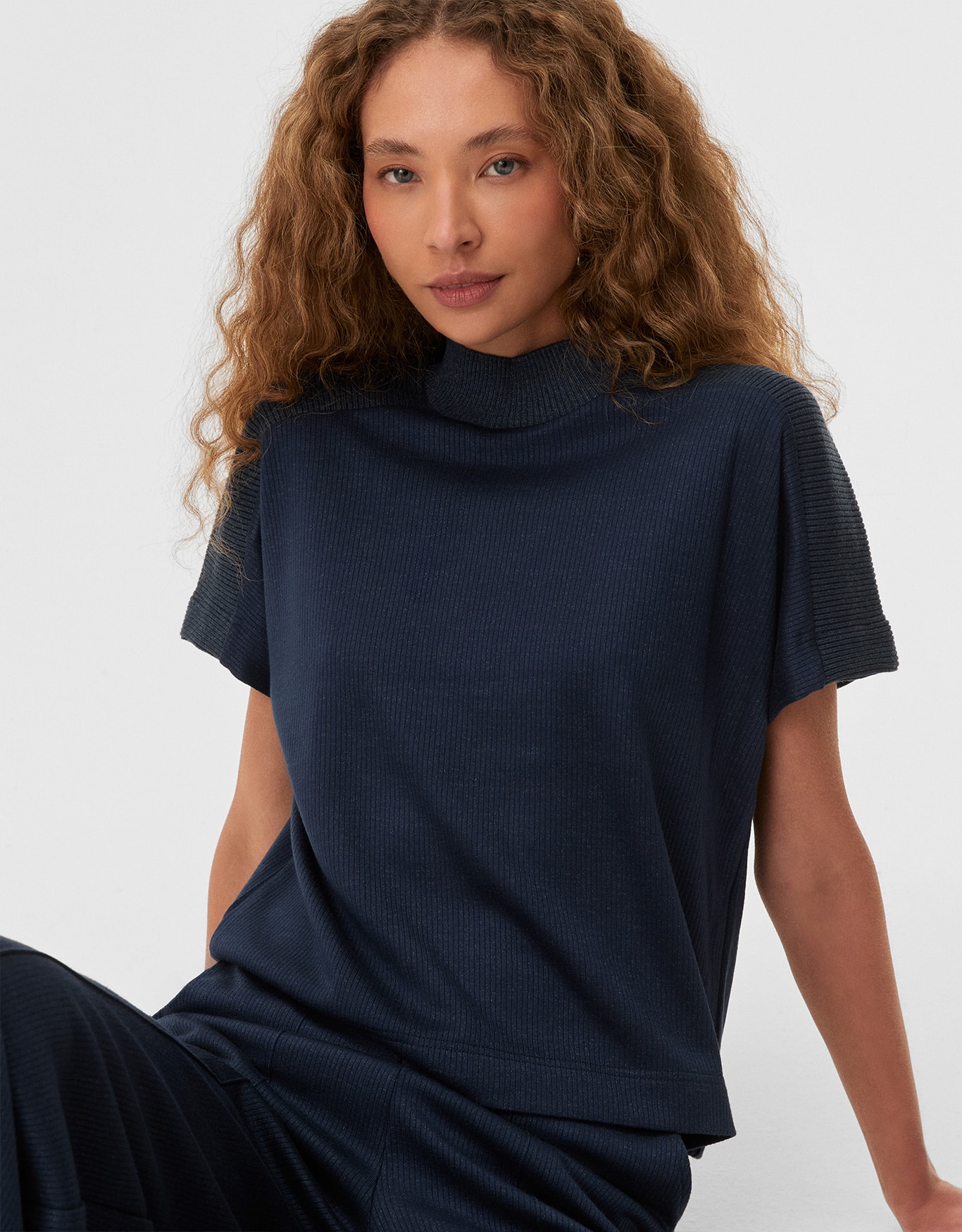 Blusa Retilinea Canelado 360