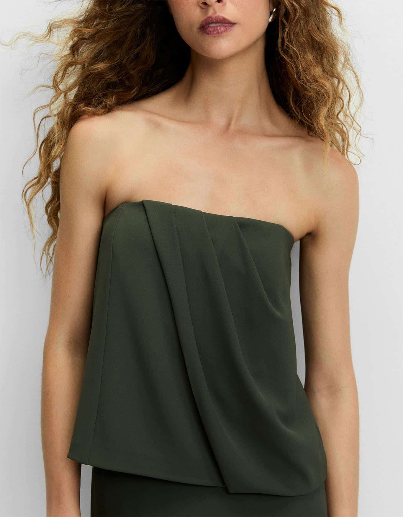 Blusa Sem Alça Afaiatada