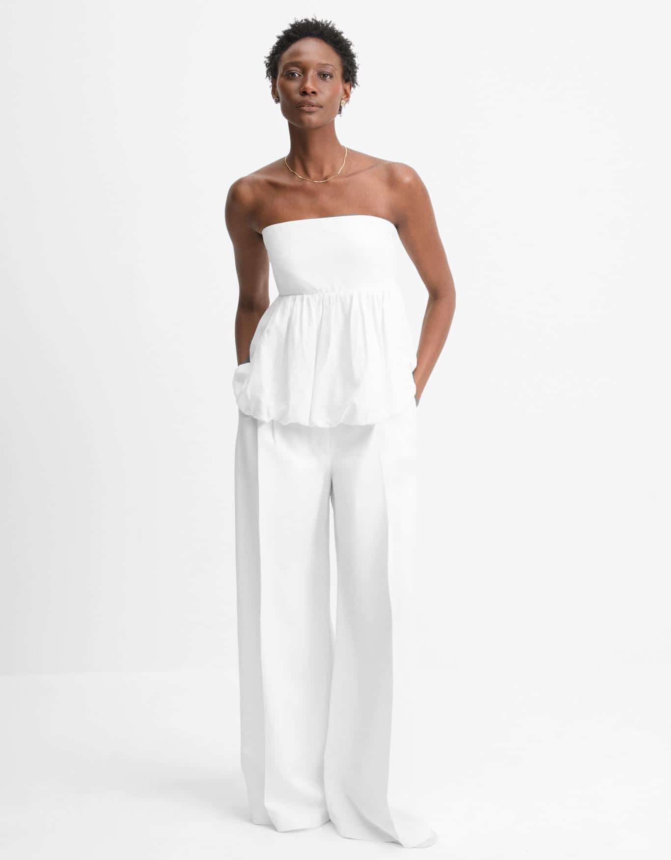 Blusa Sem Alça Balonê