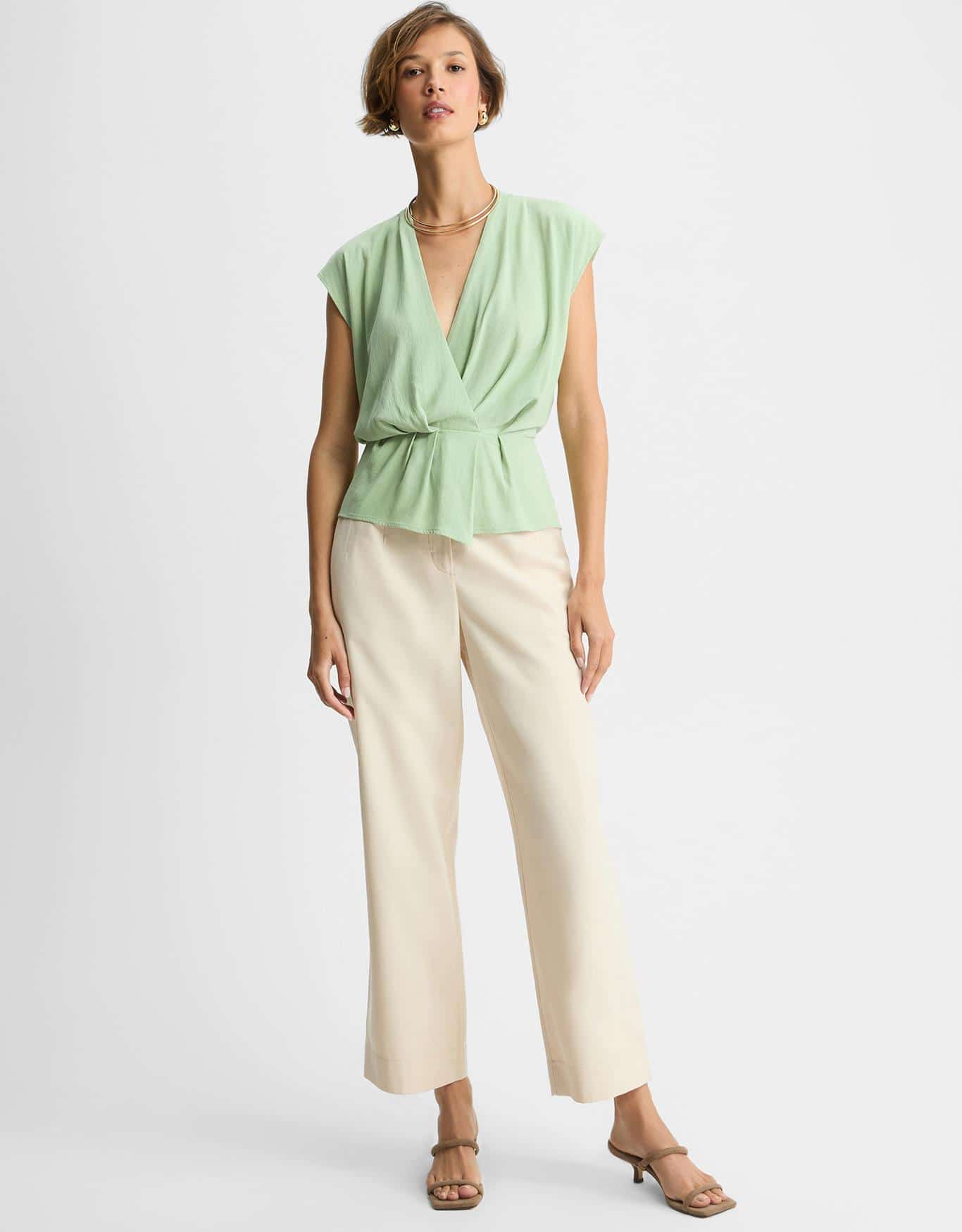 Blusa Transpasse Pregas