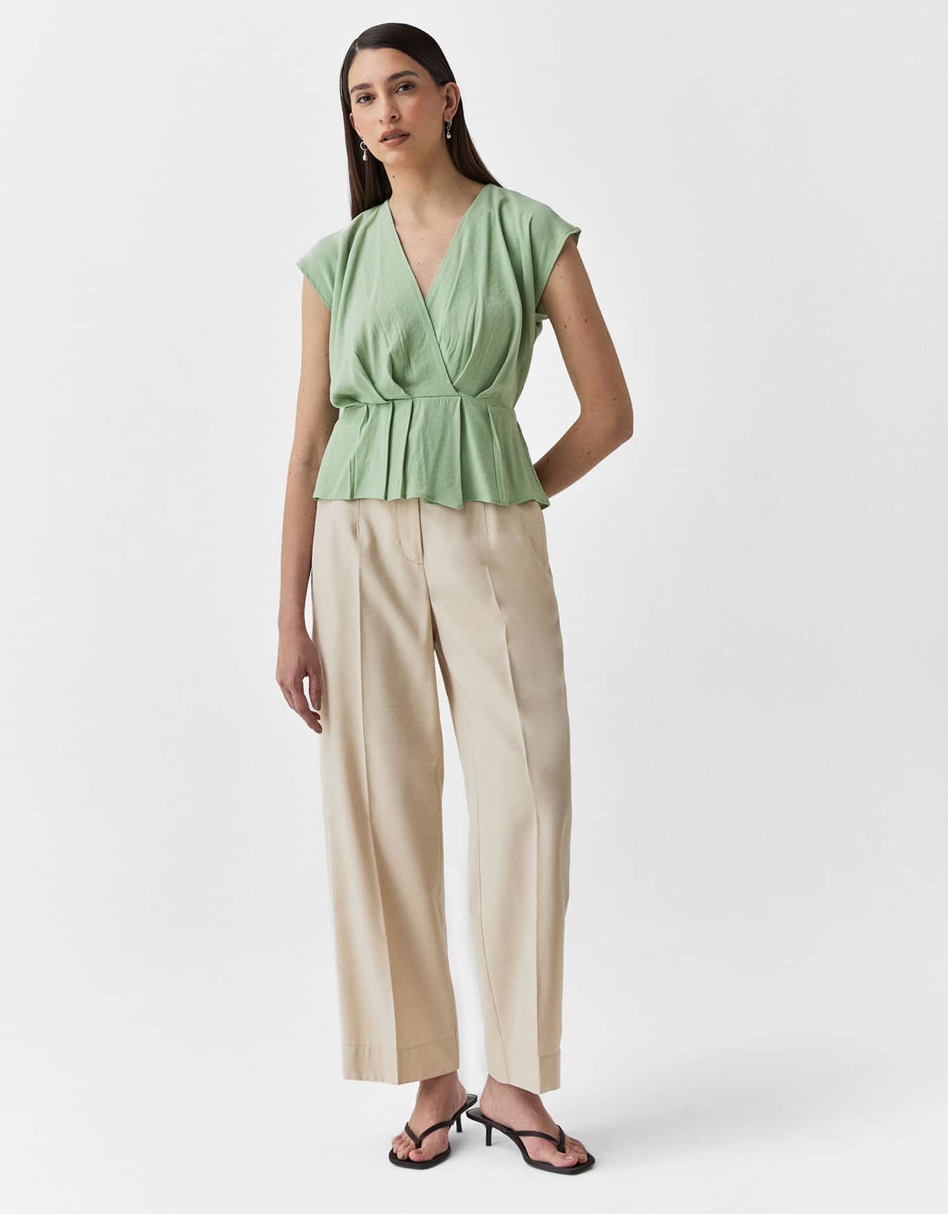Blusa Transpasse Pregas