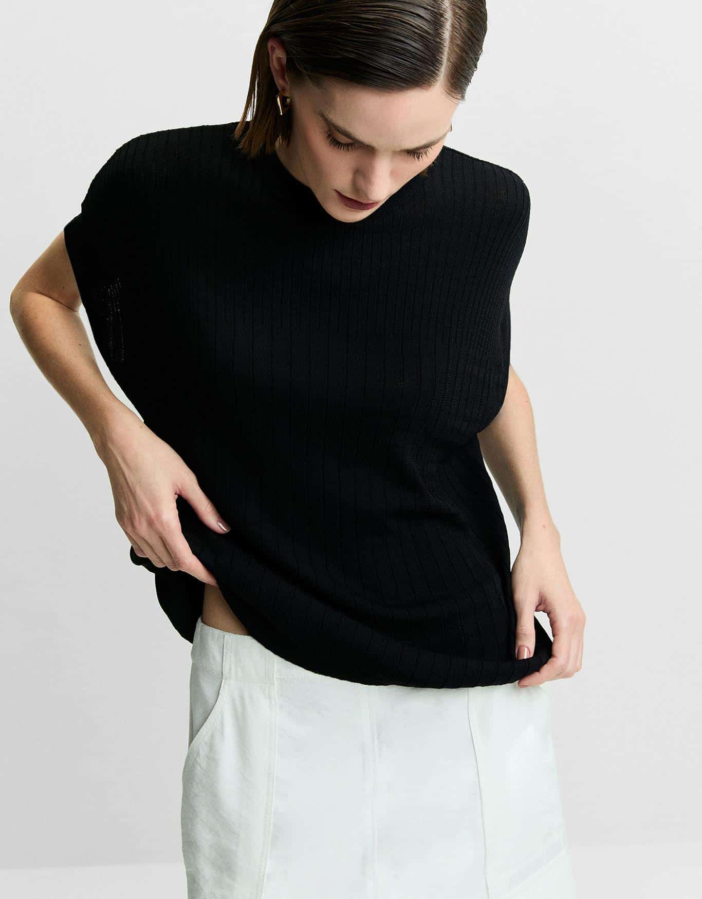 Blusa Tricot Alongada