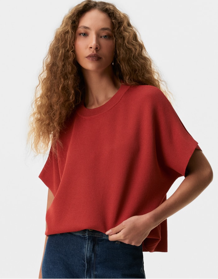 Shoulder — Blusa Tricot Ampla