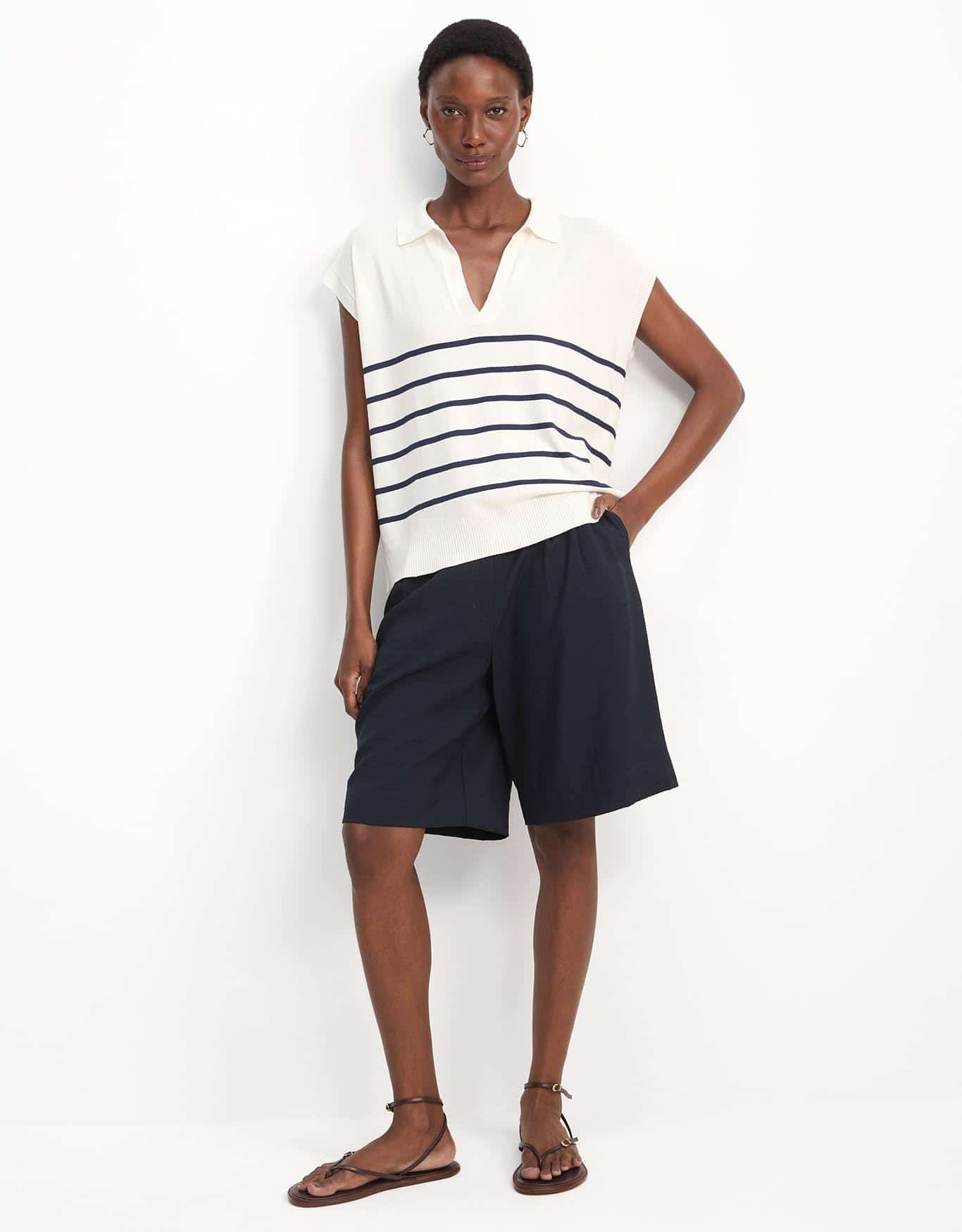 Blusa Tricot Ampla Listrada