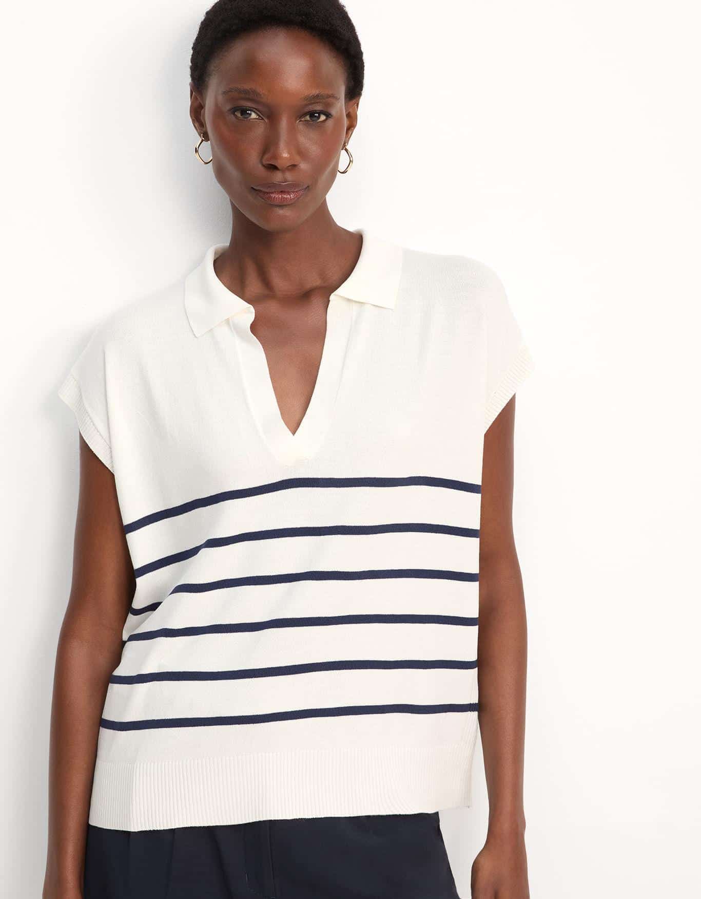 Blusa Tricot Ampla Listrada