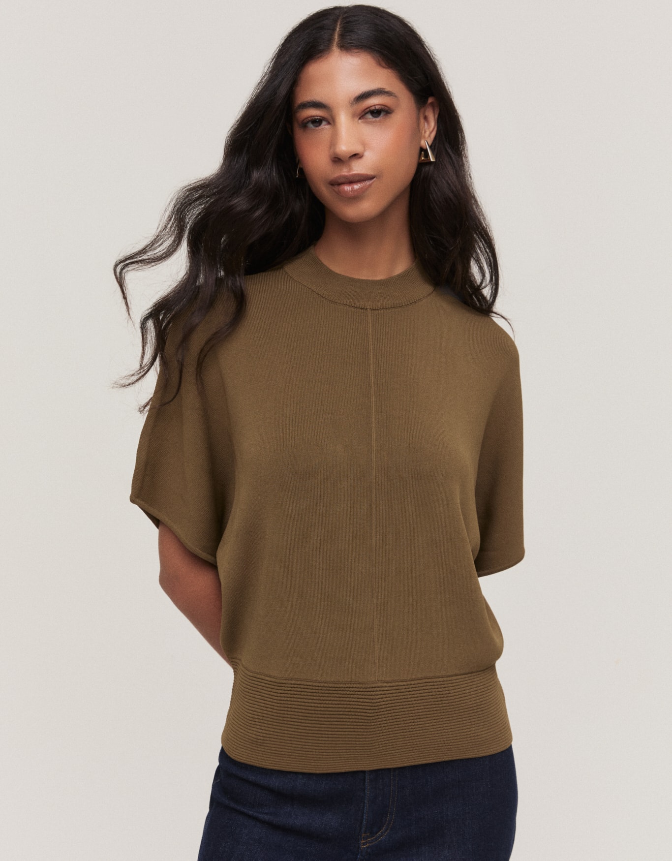 Blusa Tricot Ampla Nervura