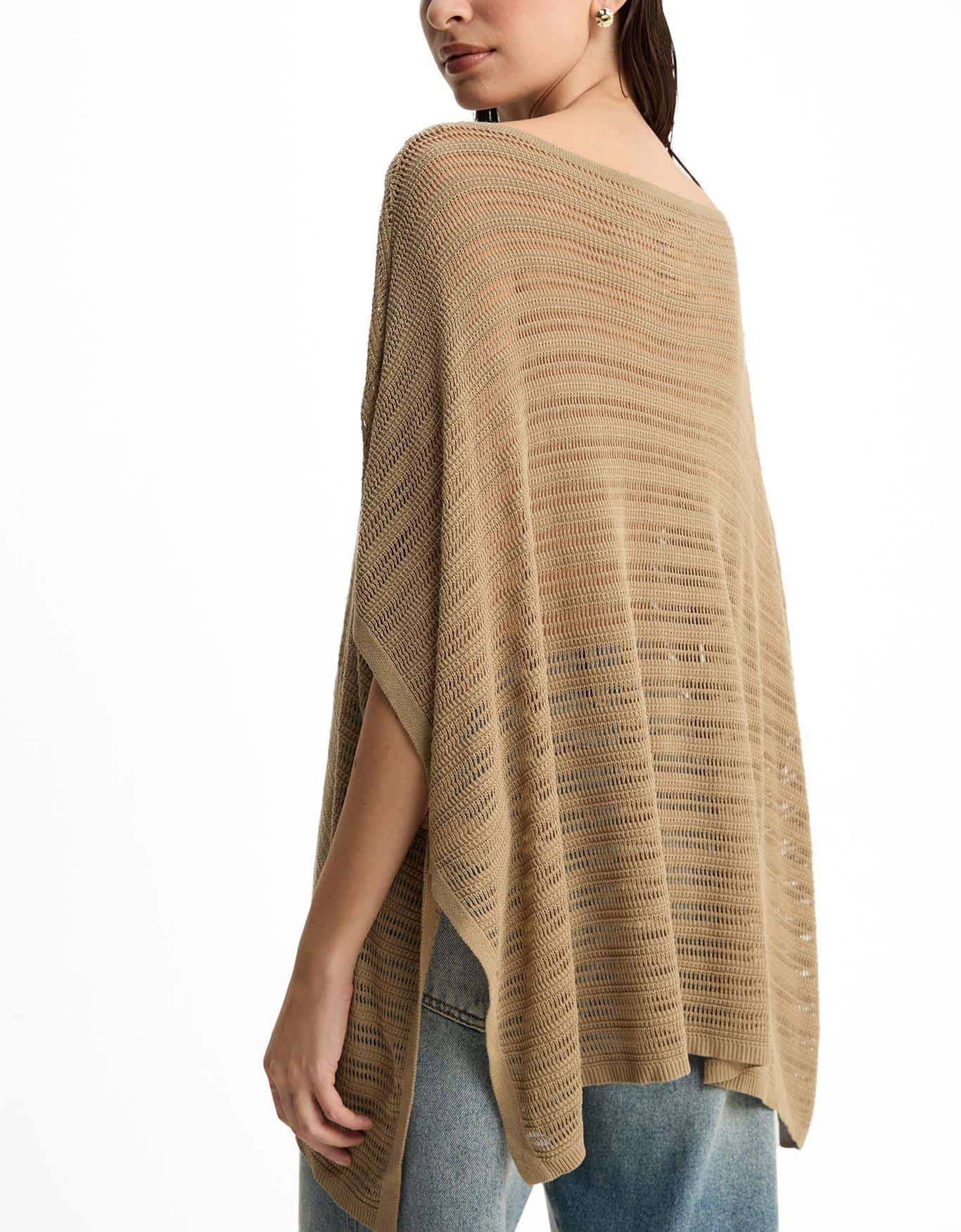 Blusa Tricot Ampla Vazada