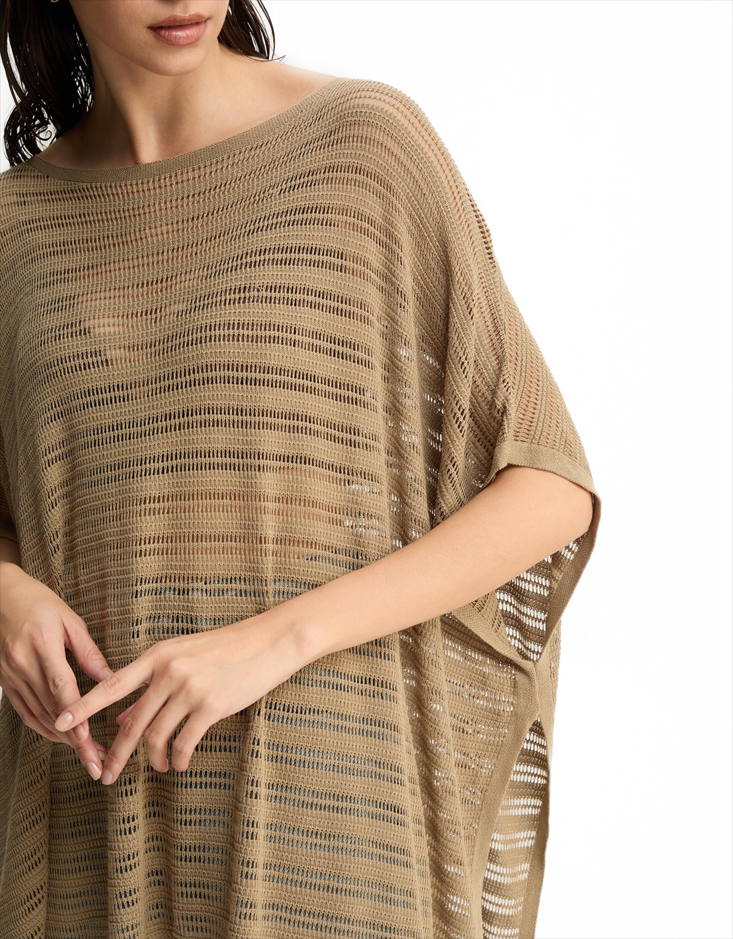 Blusa Tricot Ampla Vazada