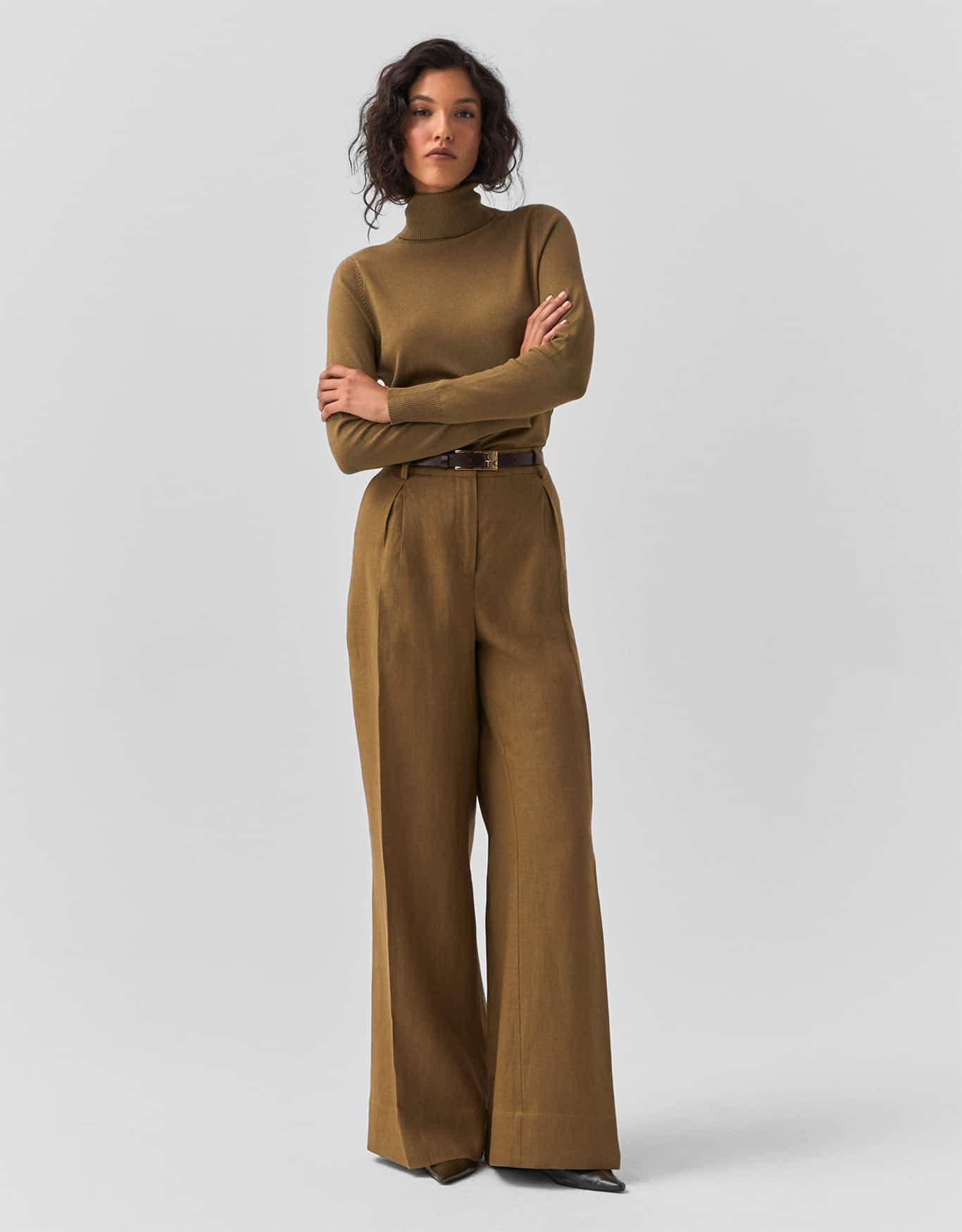 Blusa Tricot Básico Gola Alta