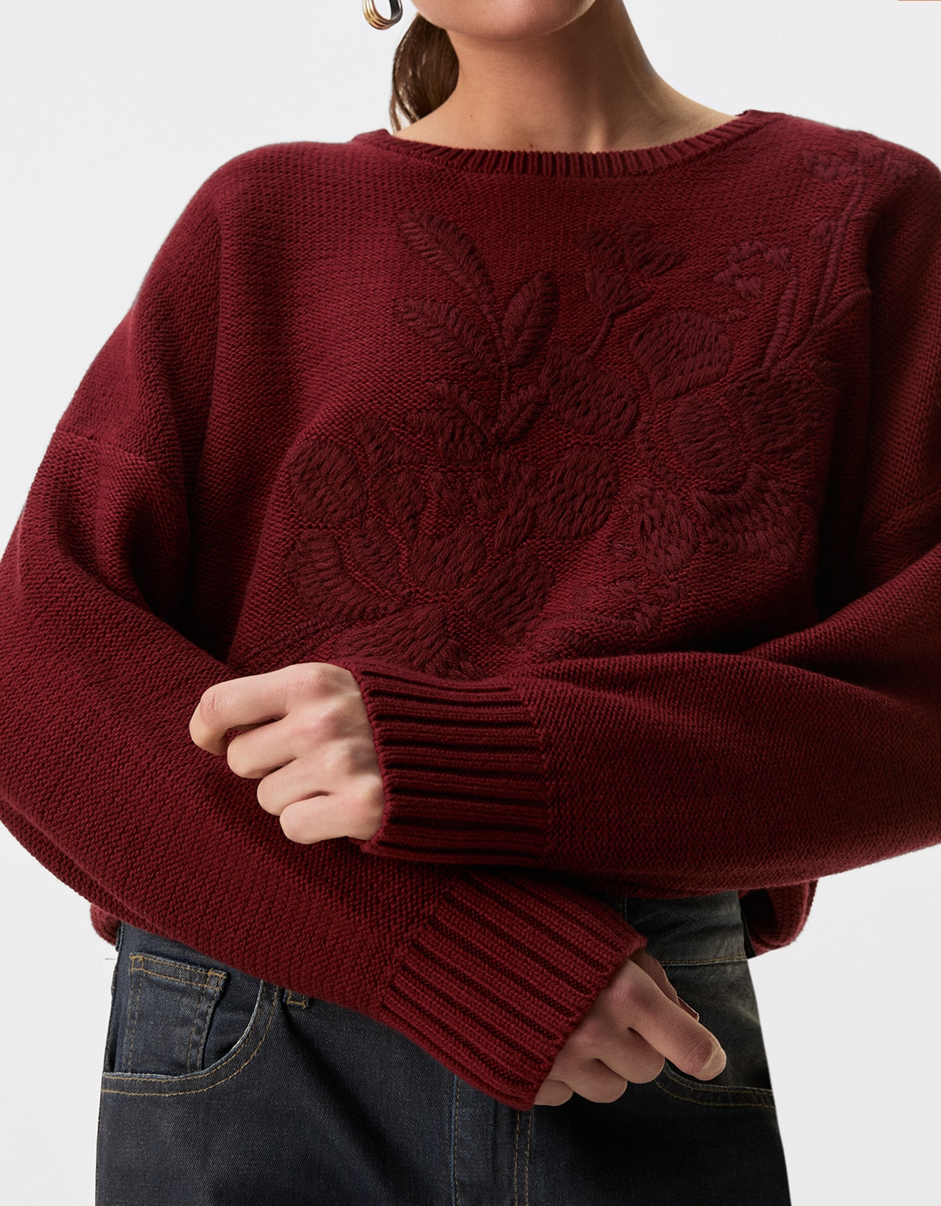 Blusa Tricot Bordado