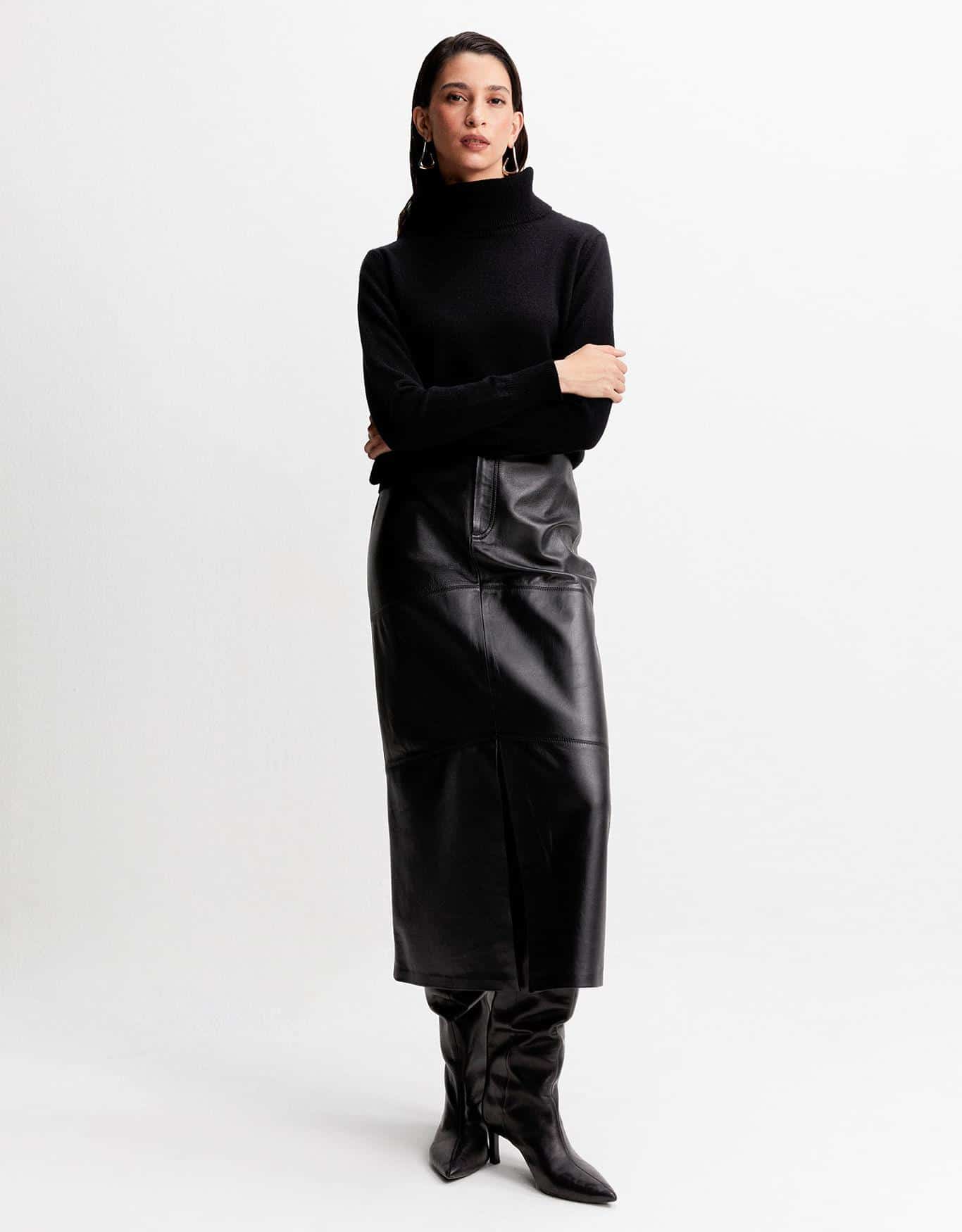 Blusa Tricot Cashmere Gola Alta