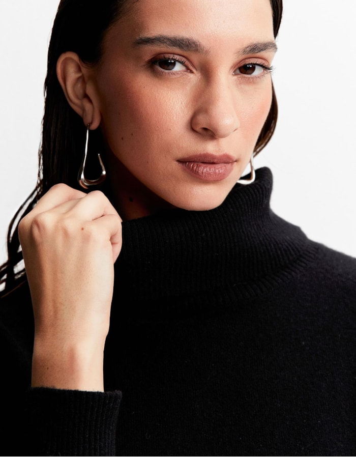 Blusa Tricot Cashmere Gola Alta