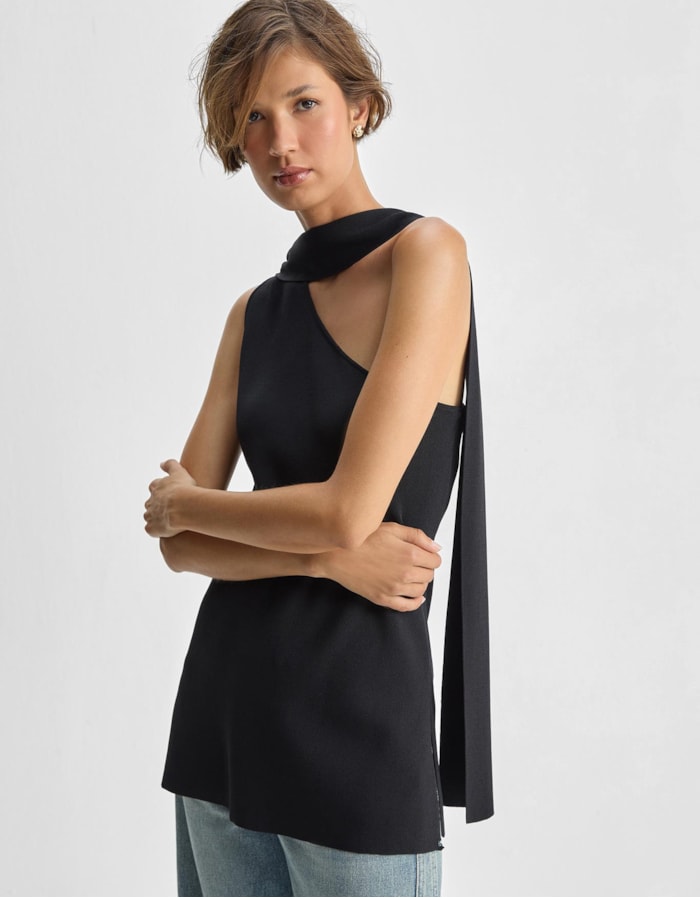 Shoulder — Blusa Tricot Faixa