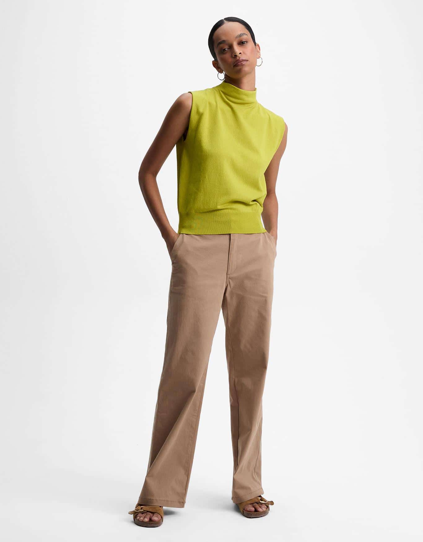 Blusa Tricot Gola Alta