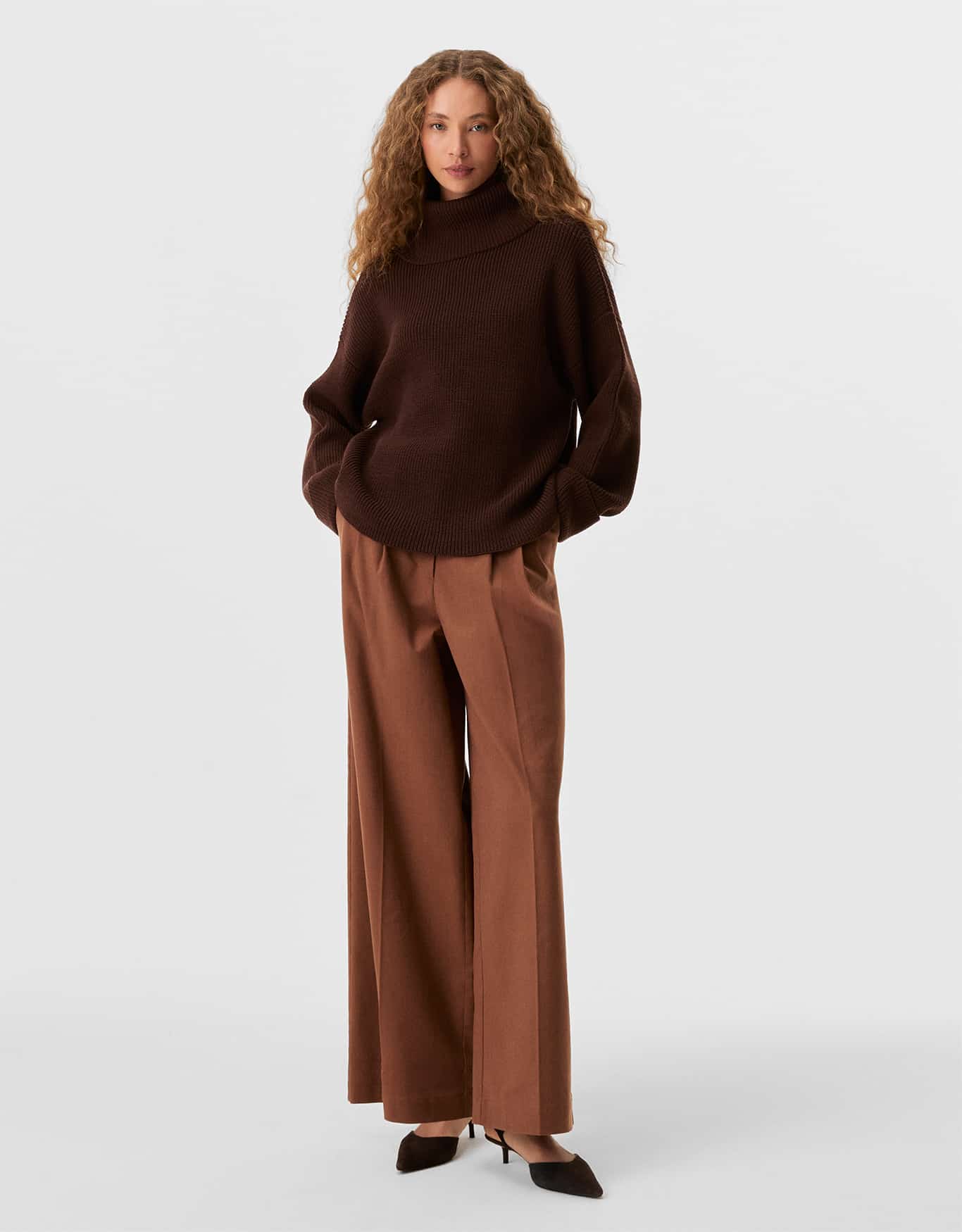 Blusa Tricot Gola Alta