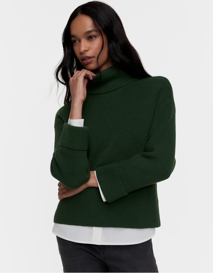 Shoulder — Blusa Tricot Gola Alta