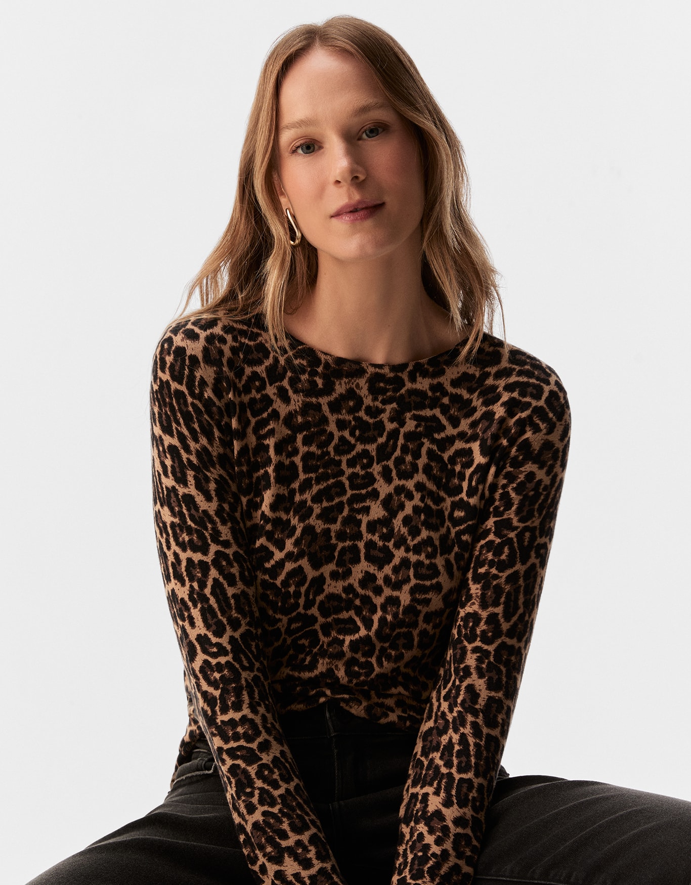 Blusa Tricot Leopardo