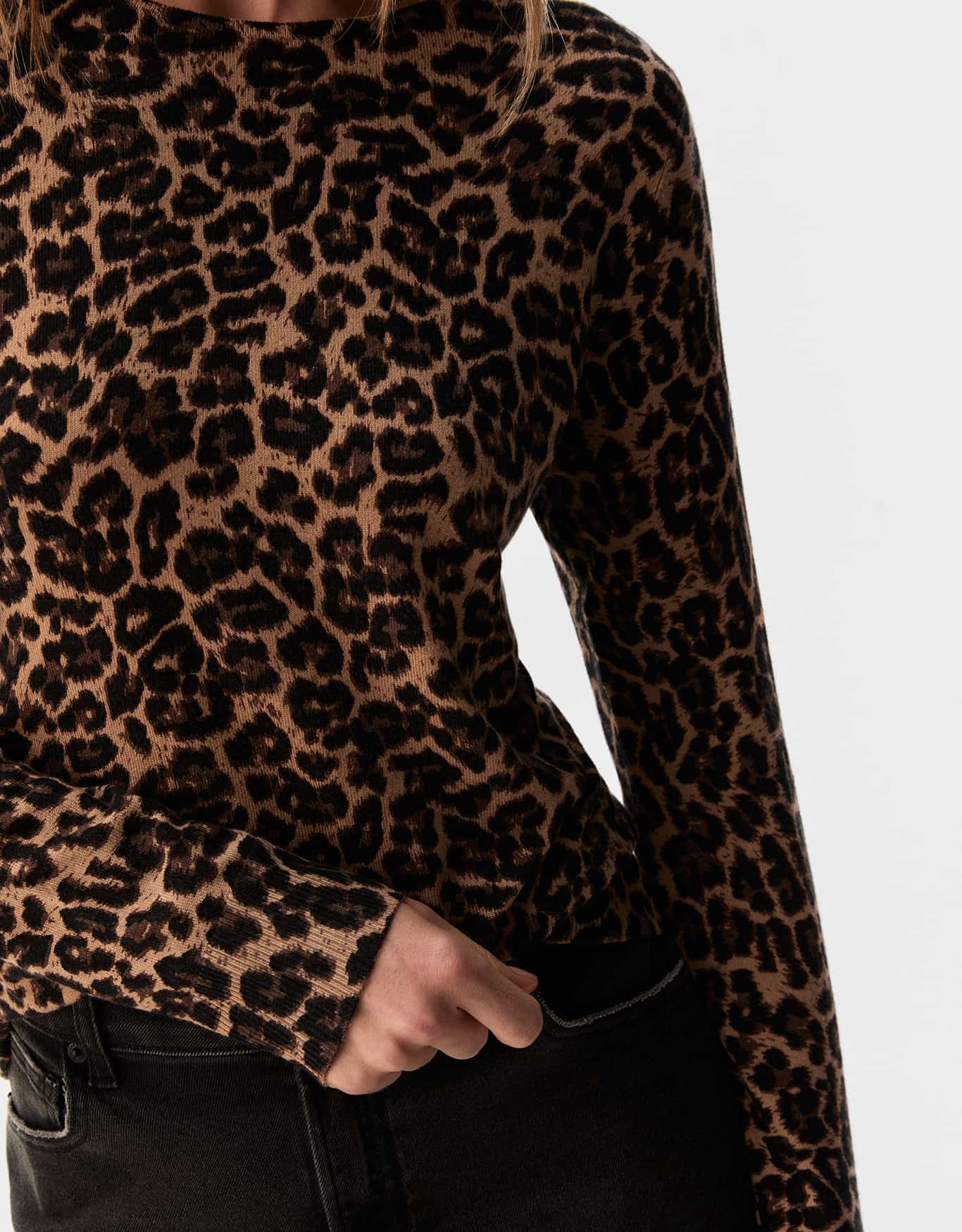 Blusa Tricot Leopardo