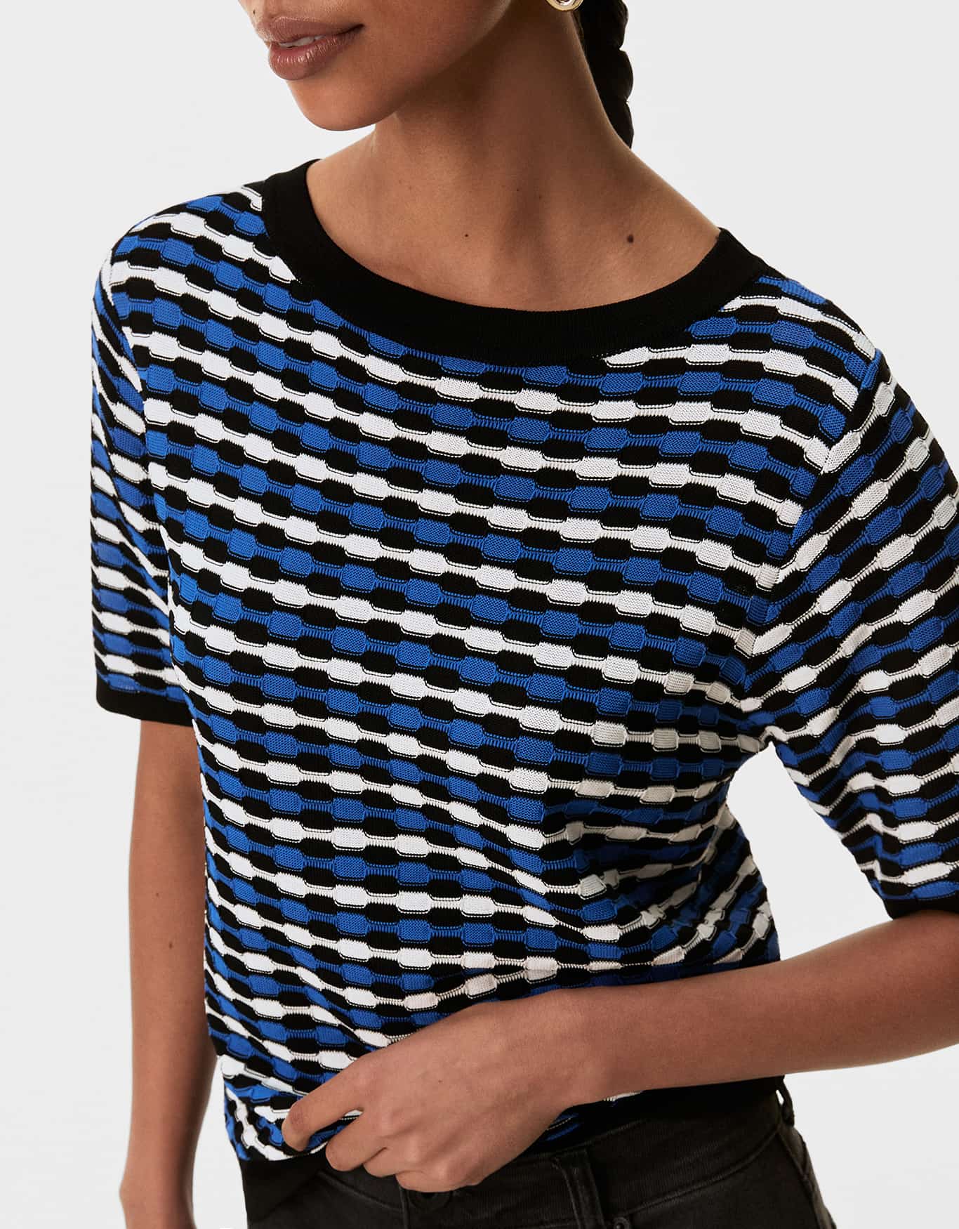 Blusa Tricot Listra Textura