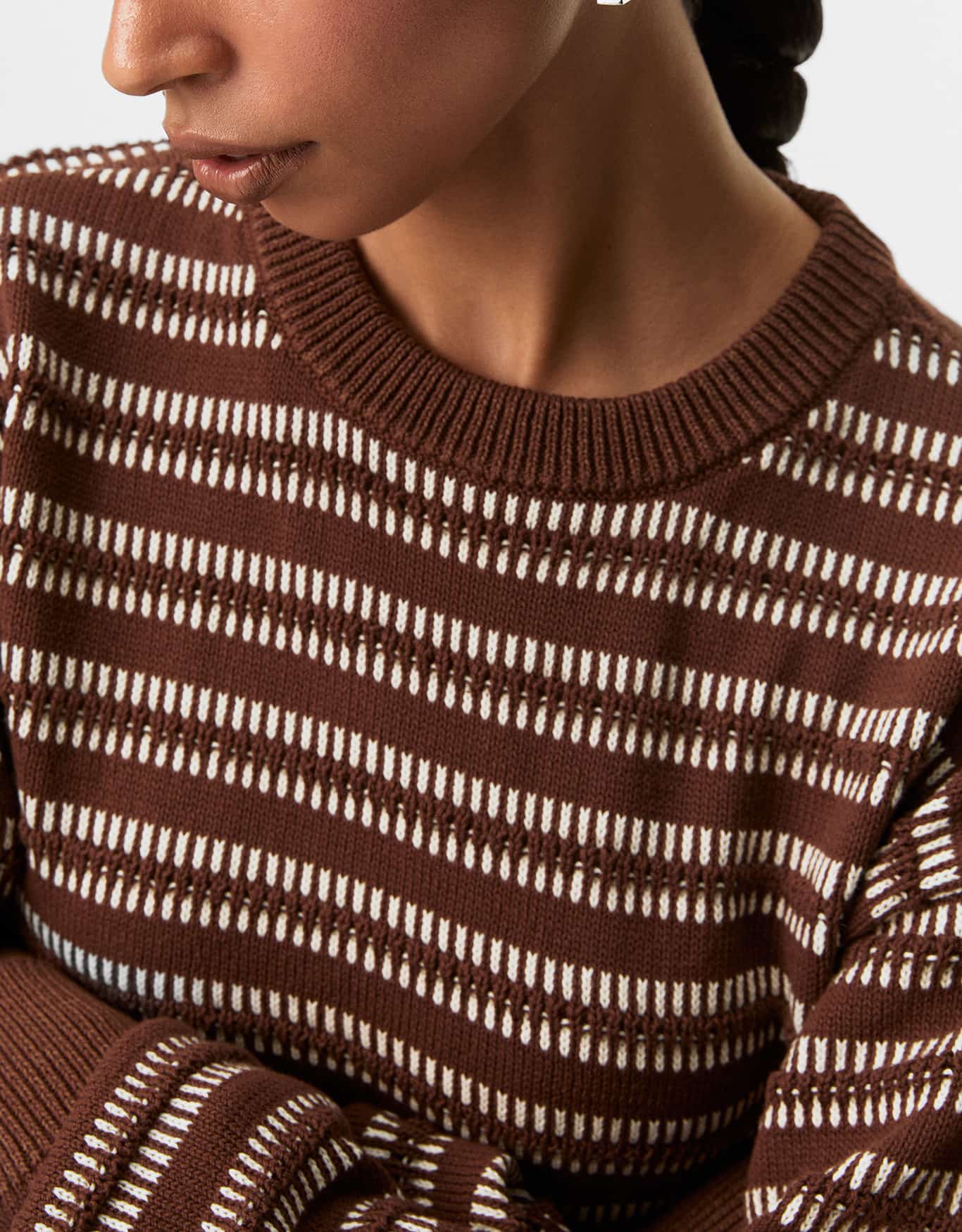 Blusa Tricot Listra Textura
