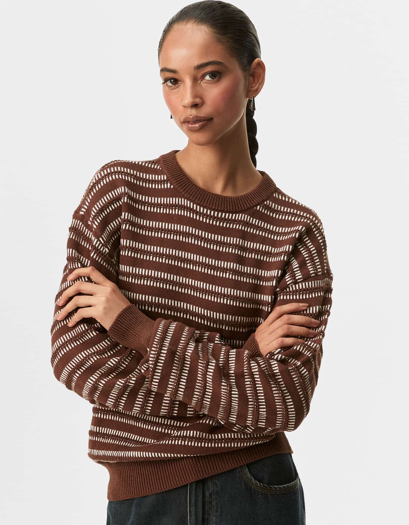 Blusa Tricot Listra Textura