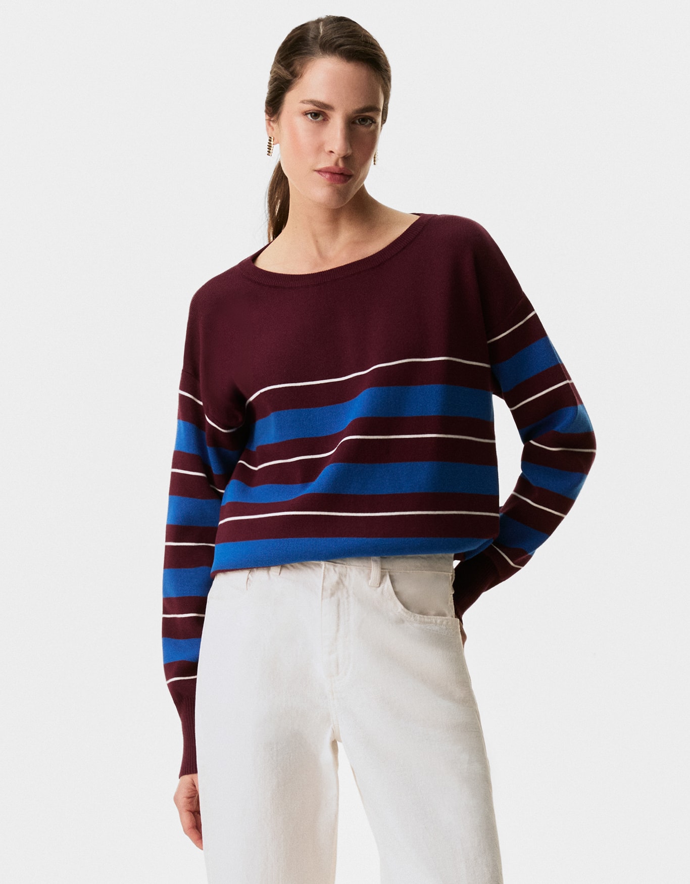 Blusa Tricot Listrada Ampla