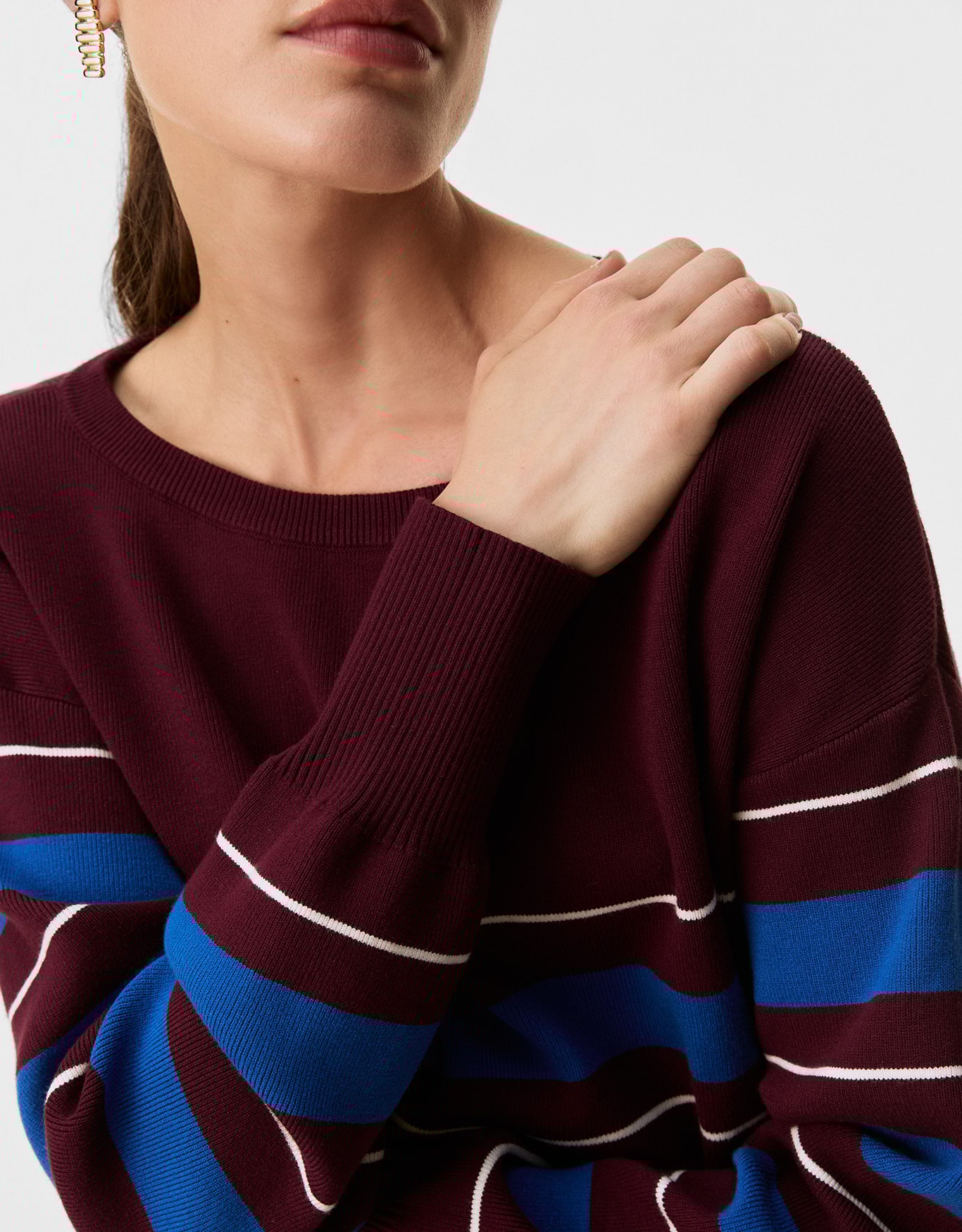 Blusa Tricot Listrada Ampla