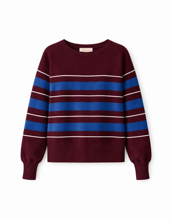 Blusa Tricot Listrada Ampla