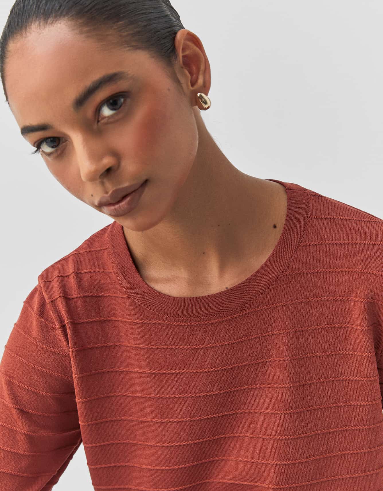 Blusa Tricot Listras Relevo