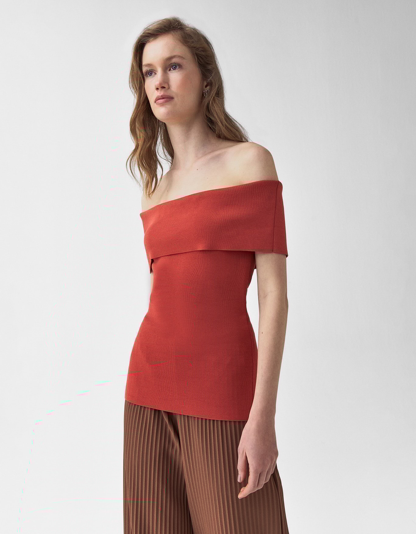 Blusa Tricot Ombro a Ombro