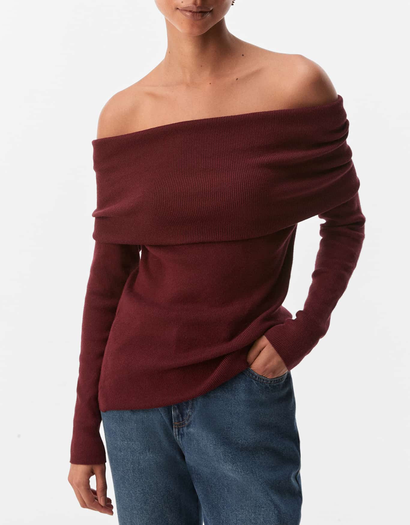 Blusa Tricot Ombro a Ombro